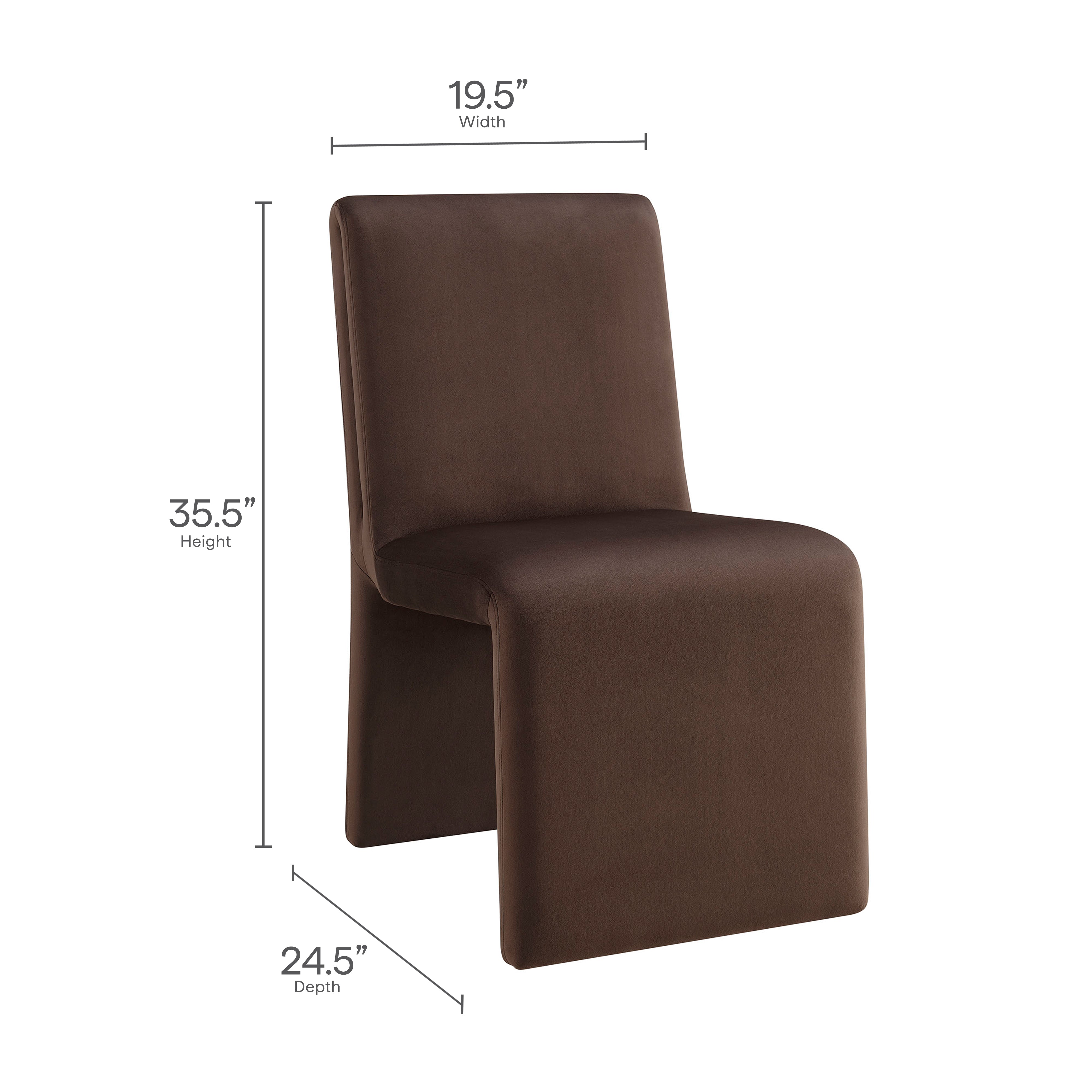 Modway Emory Upholstered Performance Velvet Dining Side Chair