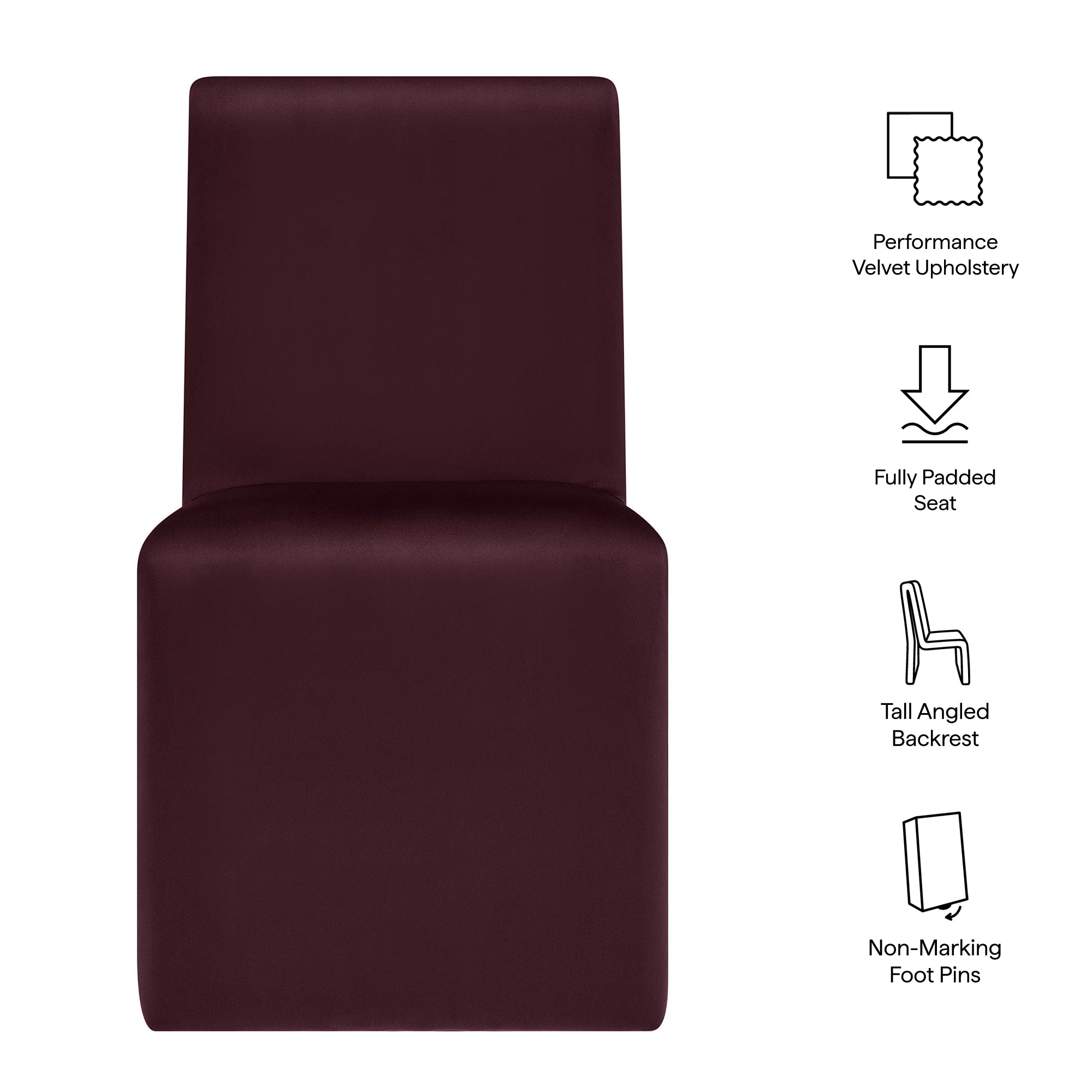 Modway Emory Upholstered Performance Velvet Dining Side Chair