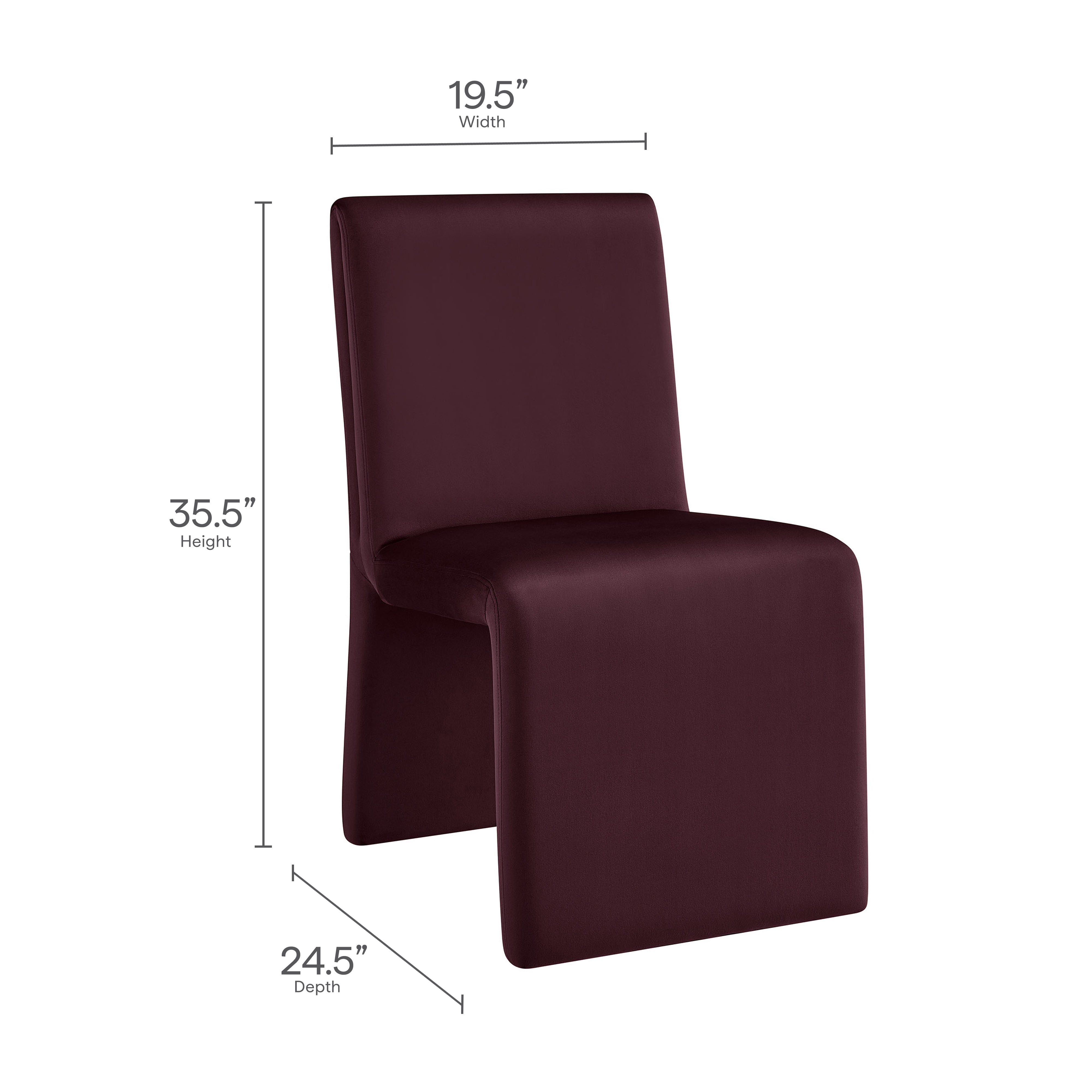 Modway Emory Upholstered Performance Velvet Dining Side Chair