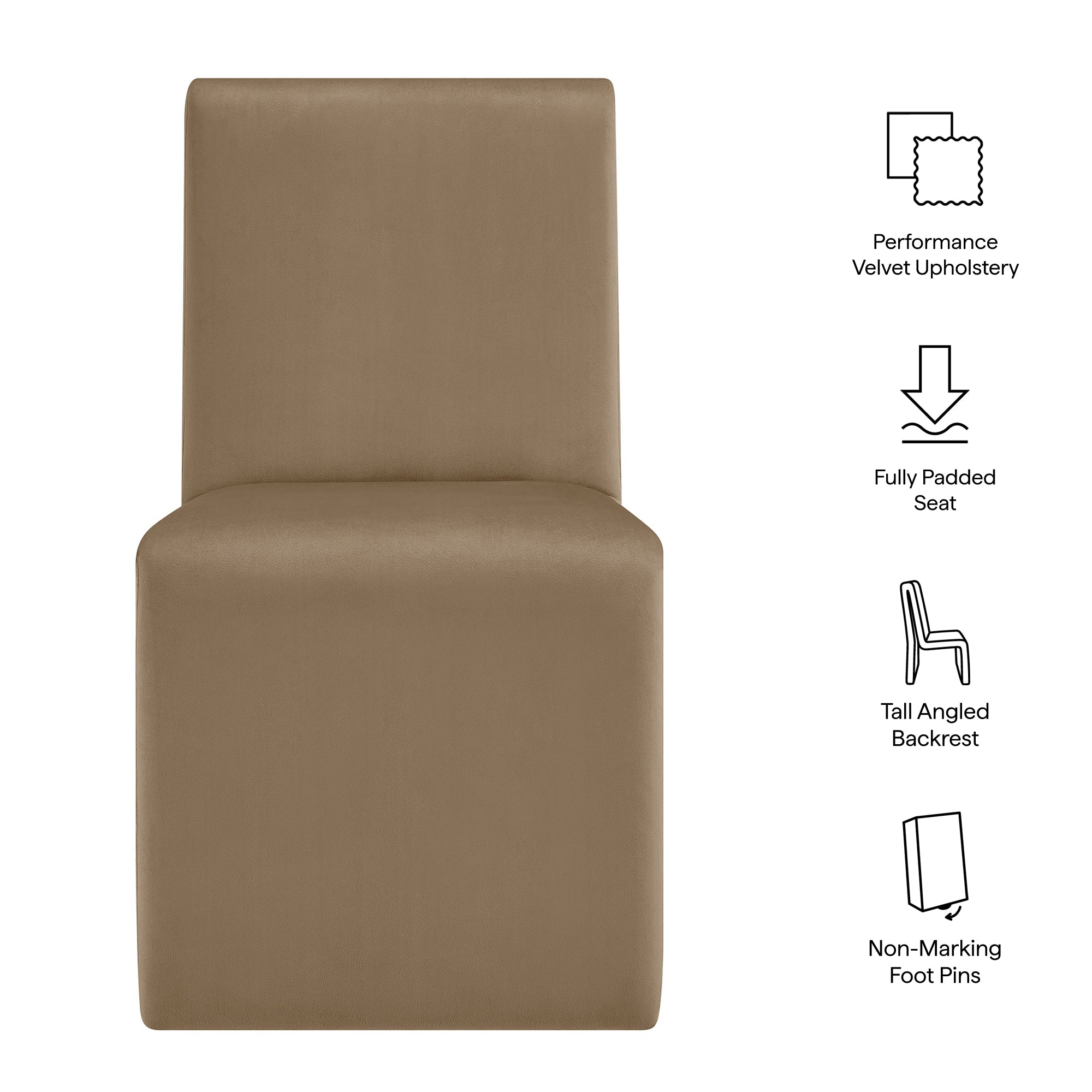 Modway Emory Upholstered Performance Velvet Dining Side Chair