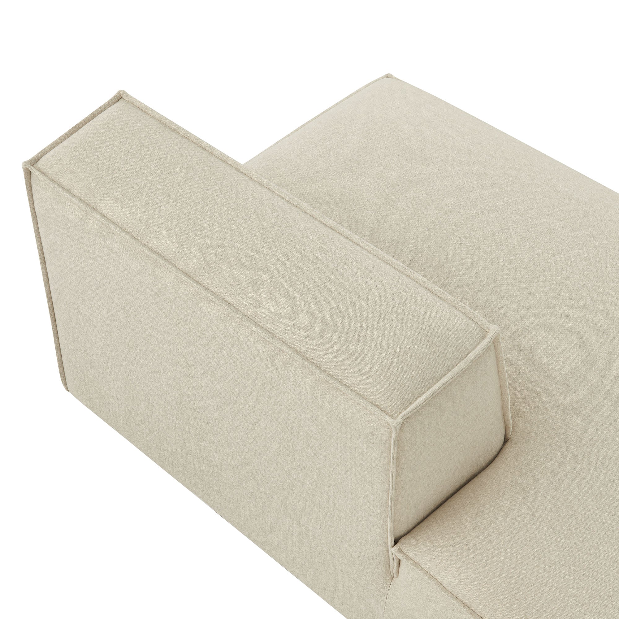 Modway EEI-7386 Restore Performance Fabric Upholstered Left-Facing Armless Modular Chaise