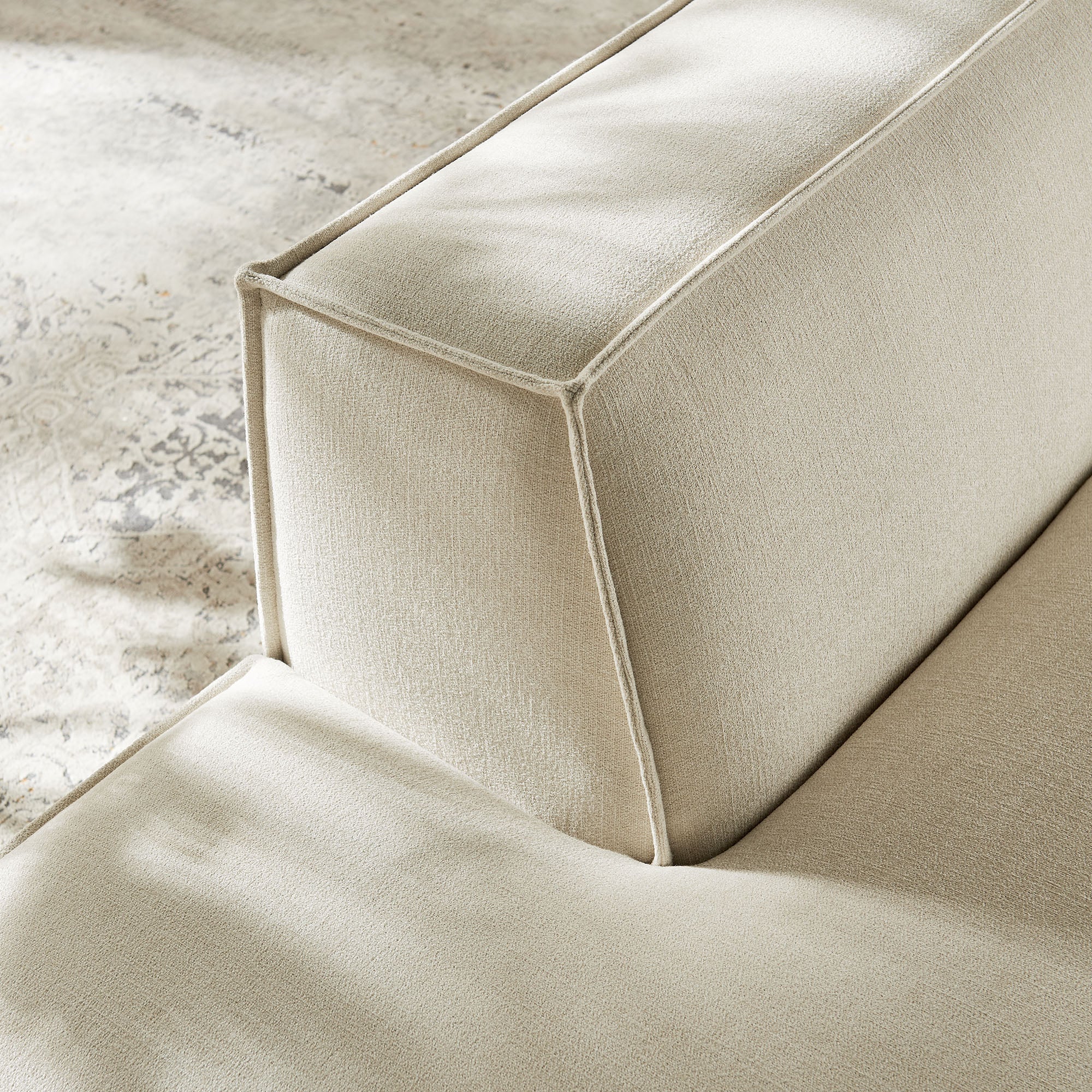 Modway EEI-7386 Restore Performance Fabric Upholstered Left-Facing Armless Modular Chaise