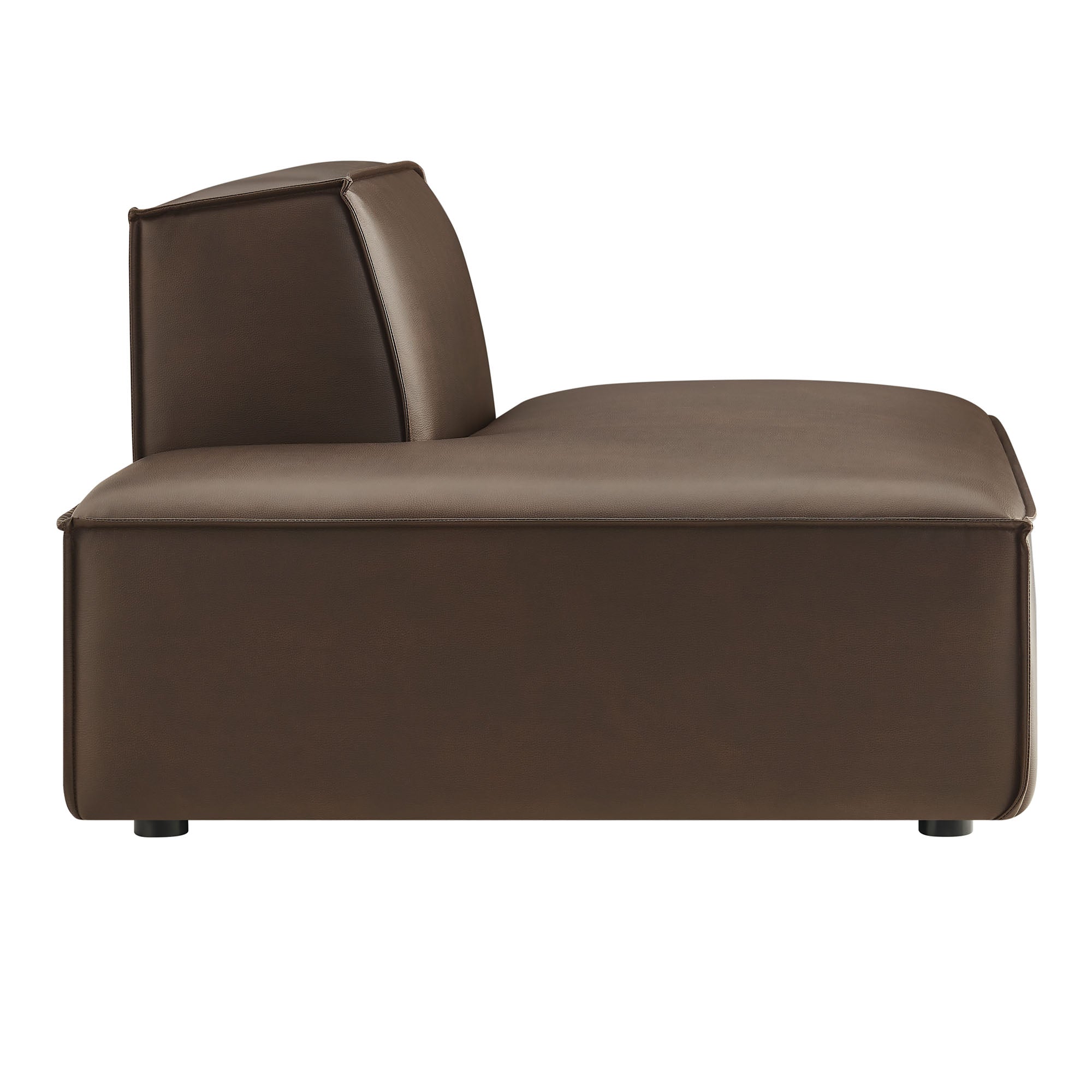 Modway EEI-7387 Restore Vegan Leather Left-Facing Armless Modular Chaise