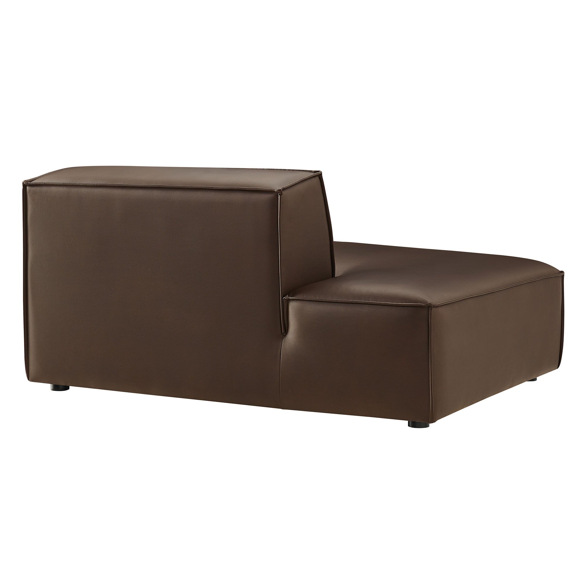 Modway EEI-7387 Restore Vegan Leather Left-Facing Armless Modular Chaise