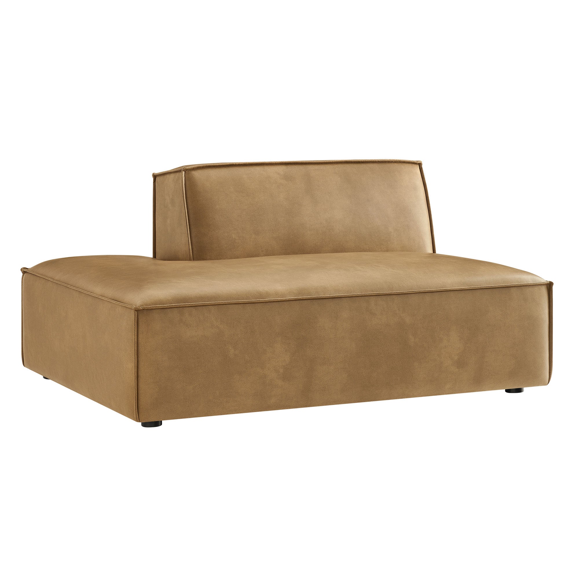 Modway EEI-7387 Restore Vegan Leather Left-Facing Armless Modular Chaise