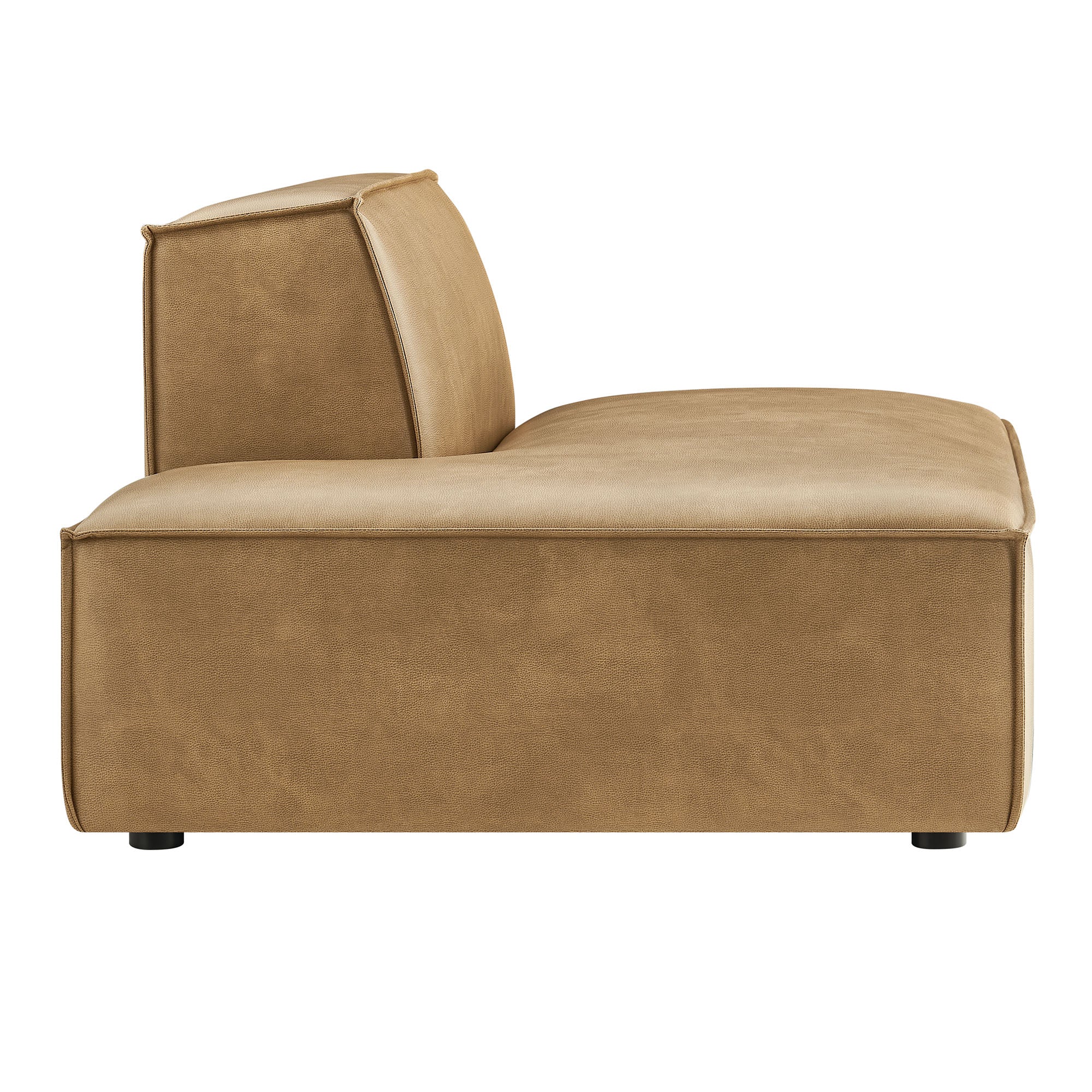 Modway EEI-7387 Restore Vegan Leather Left-Facing Armless Modular Chaise