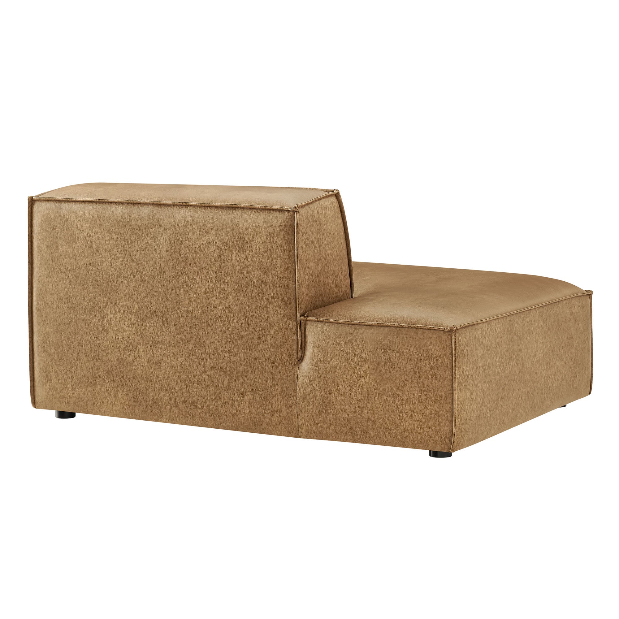 Modway EEI-7387 Restore Vegan Leather Left-Facing Armless Modular Chaise