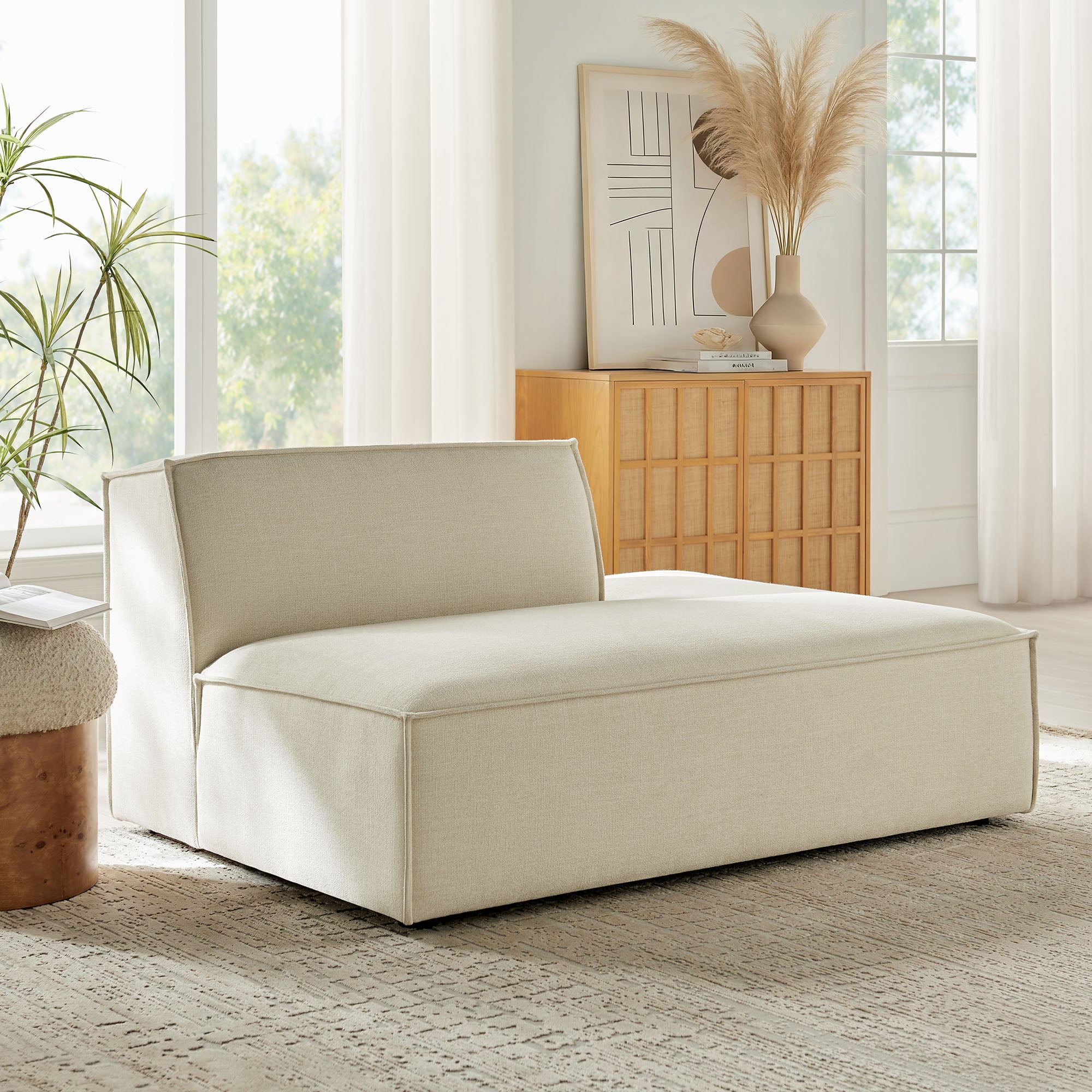Modway EEI-7388 Restore Performance Fabric Upholstered Right-Facing Armless Modular Chaise
