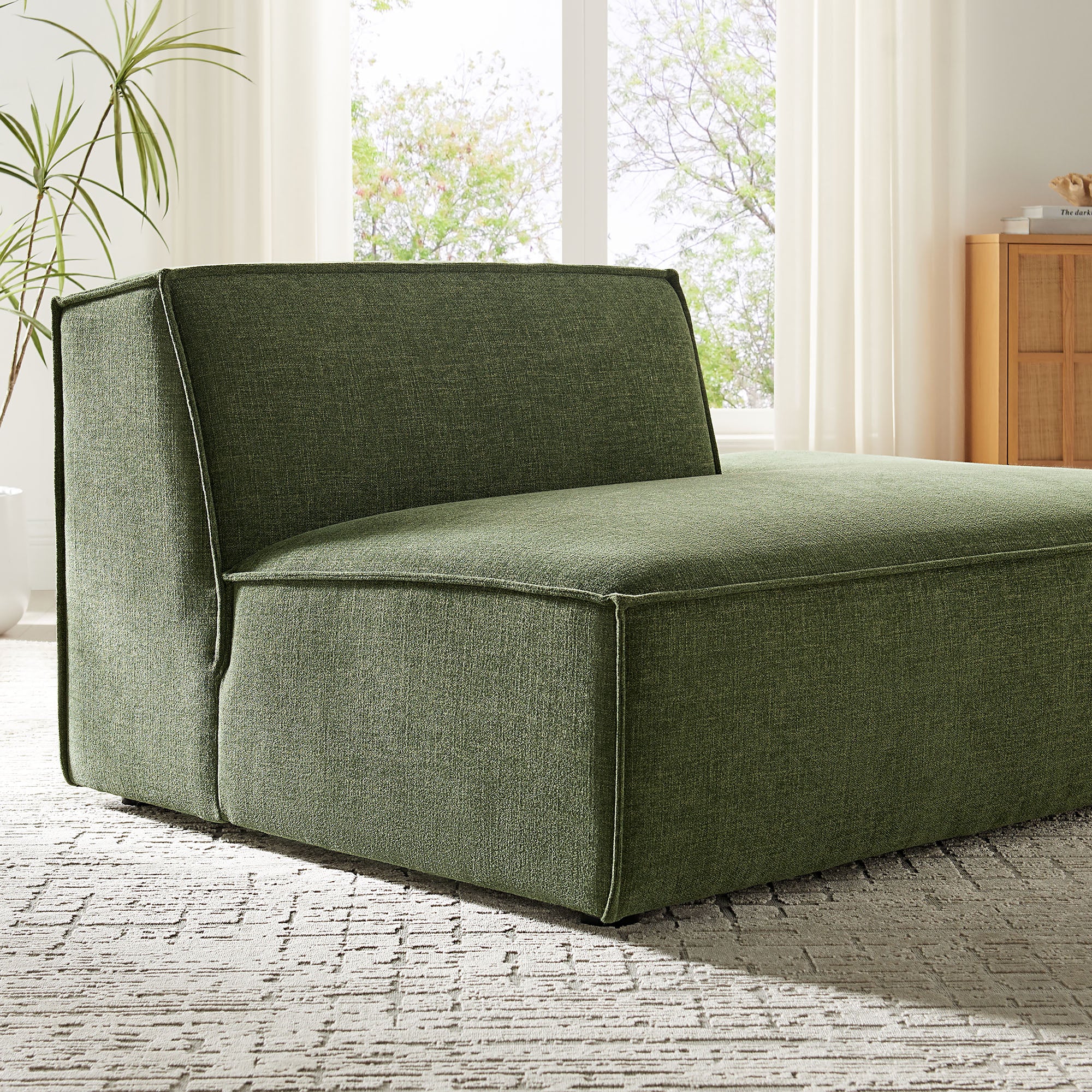 Modway EEI-7388 Restore Performance Fabric Upholstered Right-Facing Armless Modular Chaise