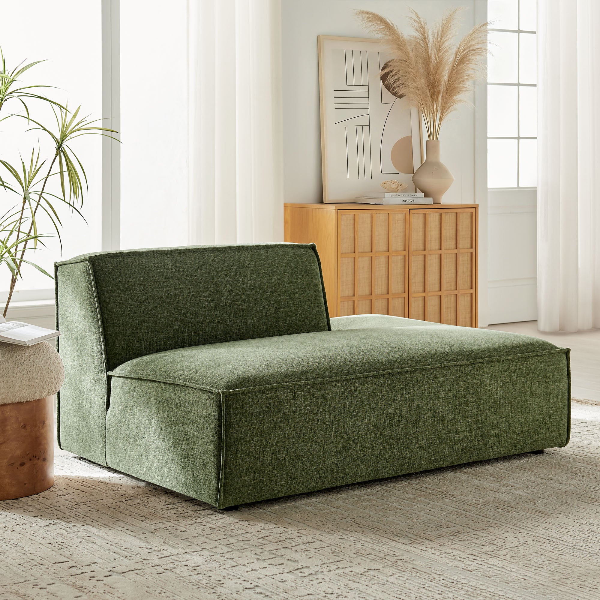 Modway EEI-7388 Restore Performance Fabric Upholstered Right-Facing Armless Modular Chaise