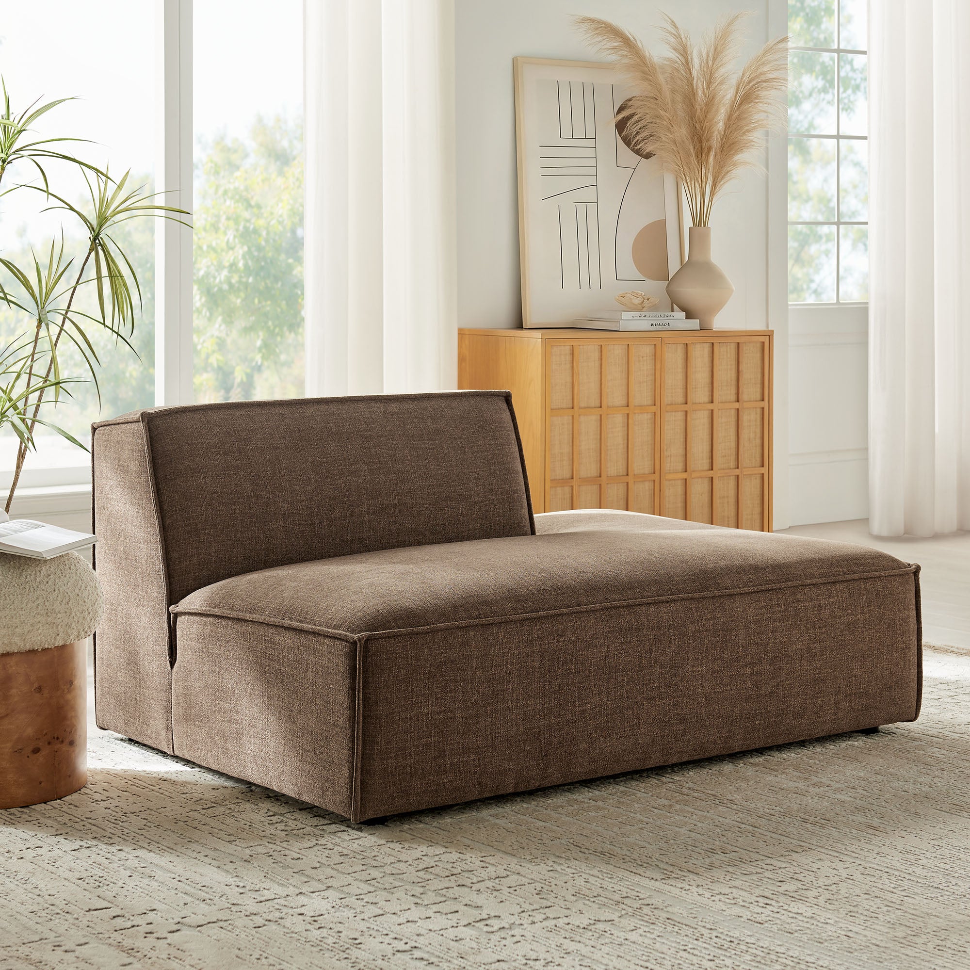Modway EEI-7388 Restore Performance Fabric Upholstered Right-Facing Armless Modular Chaise
