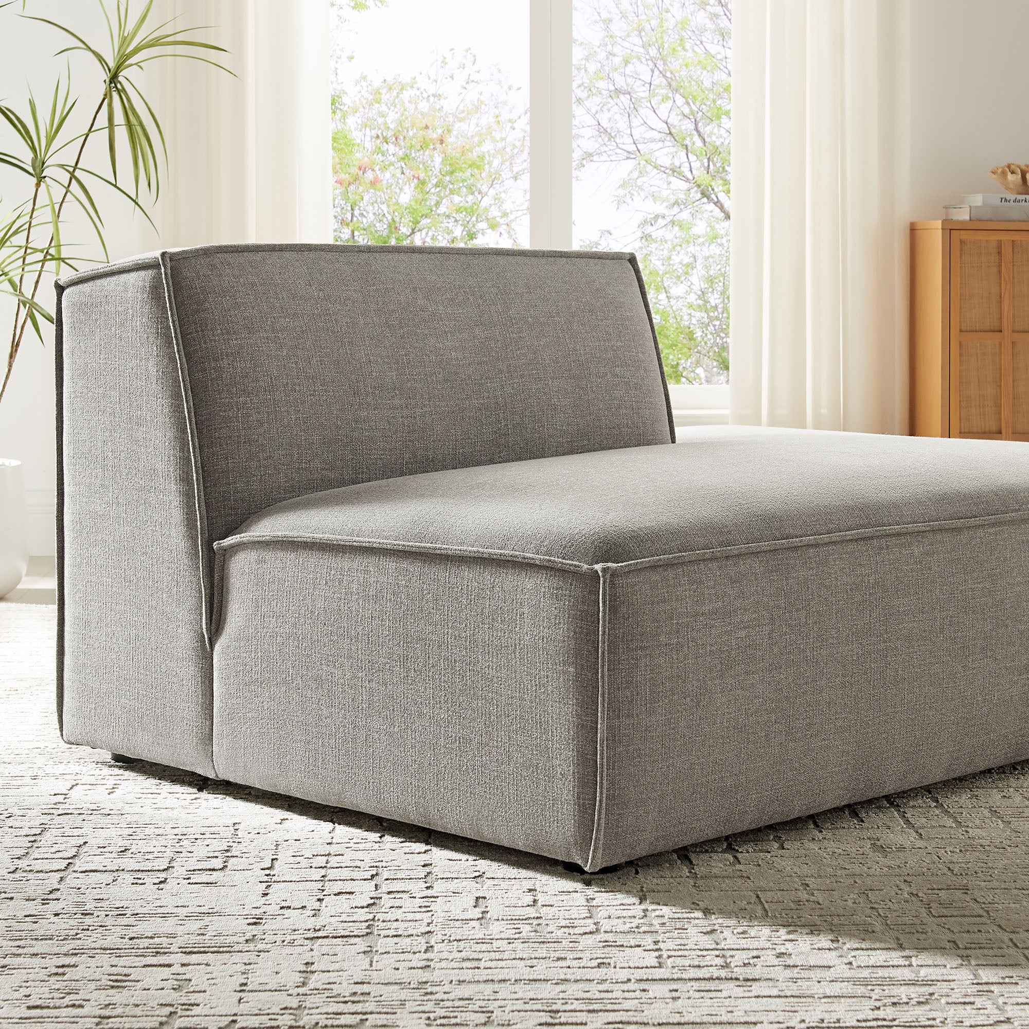 Modway EEI-7388 Restore Performance Fabric Upholstered Right-Facing Armless Modular Chaise