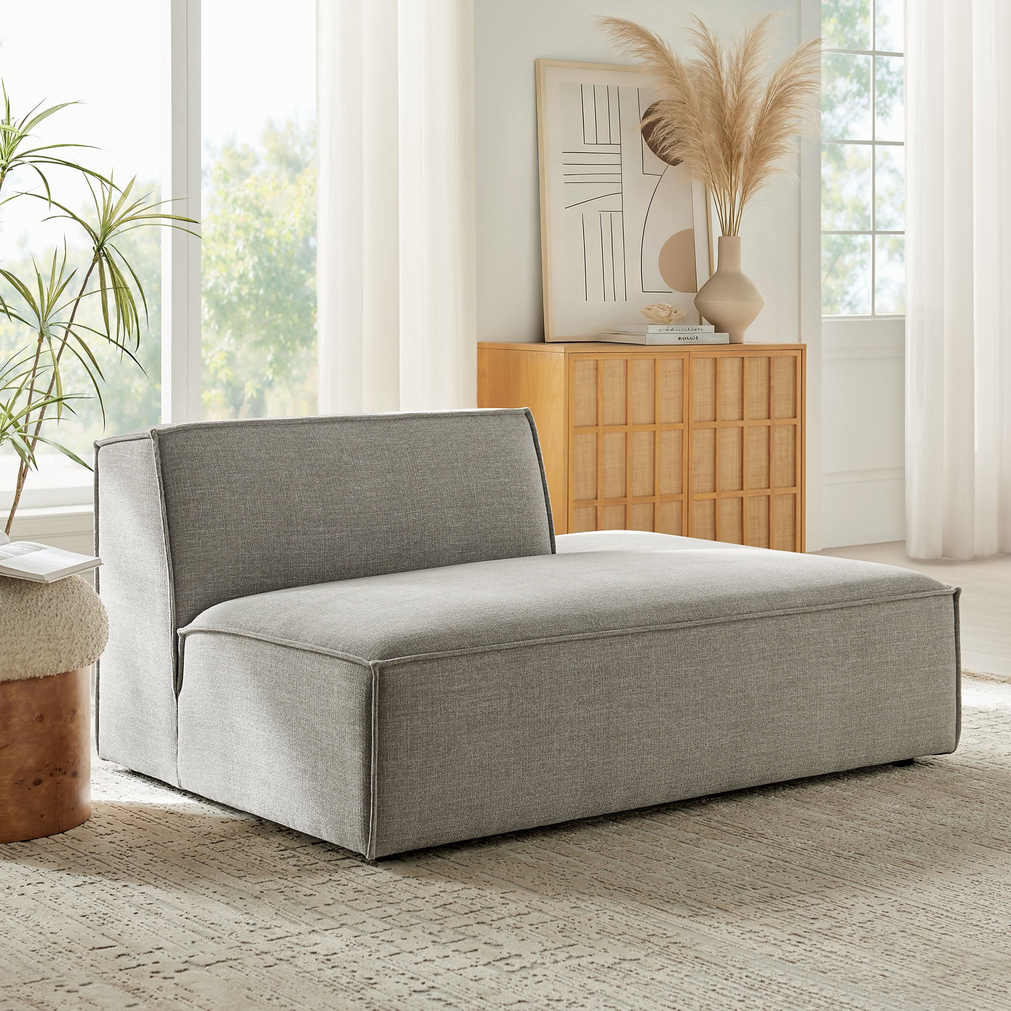 Modway EEI-7388 Restore Performance Fabric Upholstered Right-Facing Armless Modular Chaise
