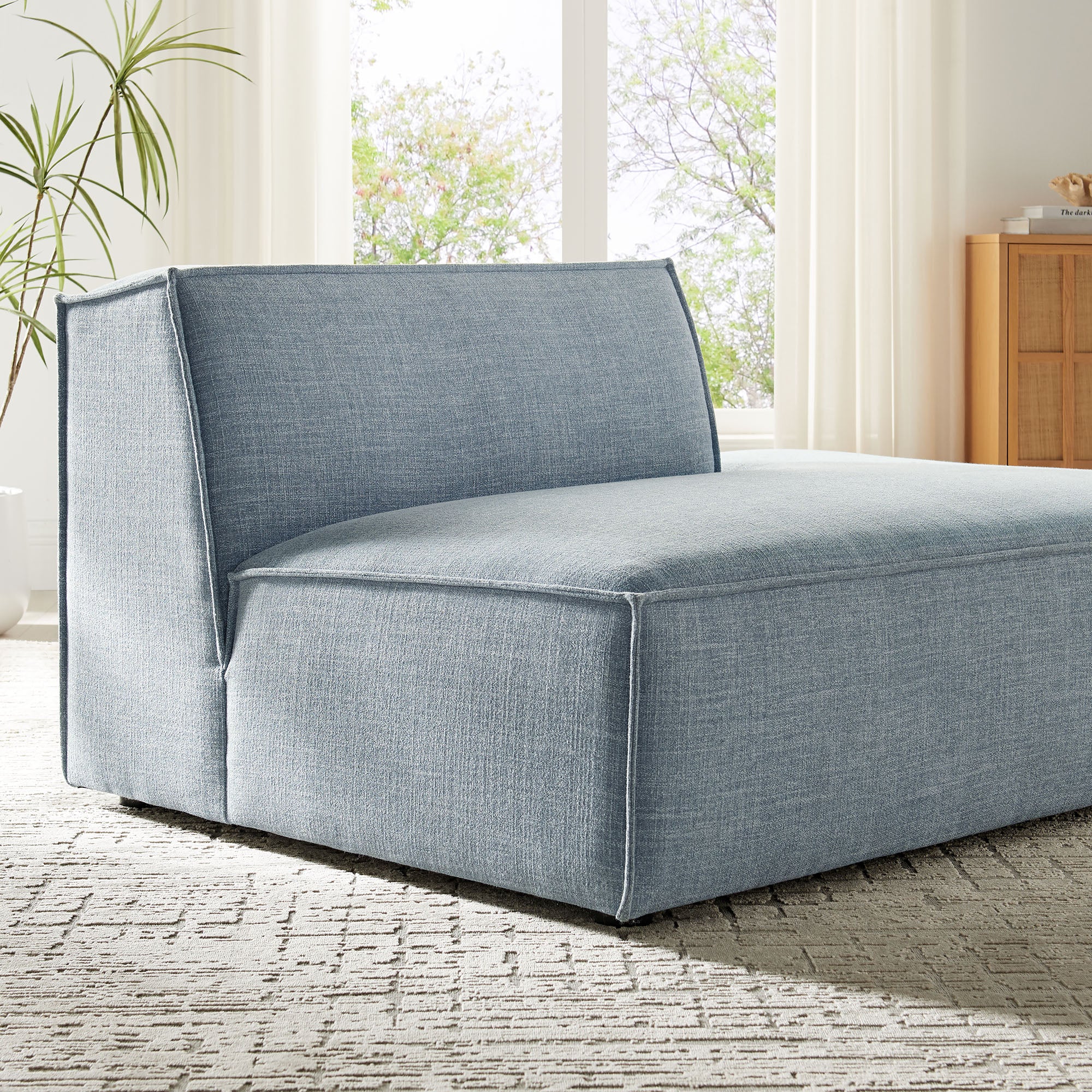 Modway EEI-7388 Restore Performance Fabric Upholstered Right-Facing Armless Modular Chaise