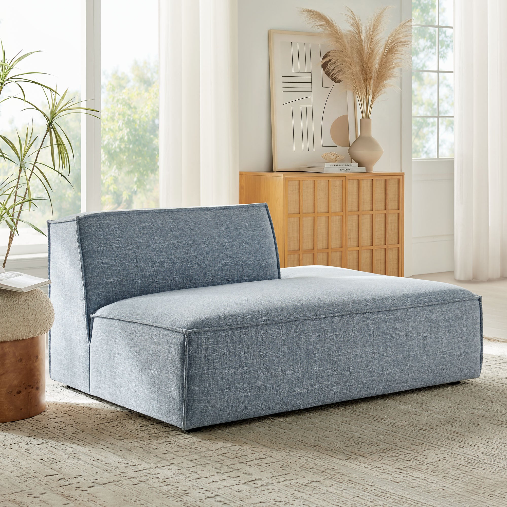Modway EEI-7388 Restore Performance Fabric Upholstered Right-Facing Armless Modular Chaise