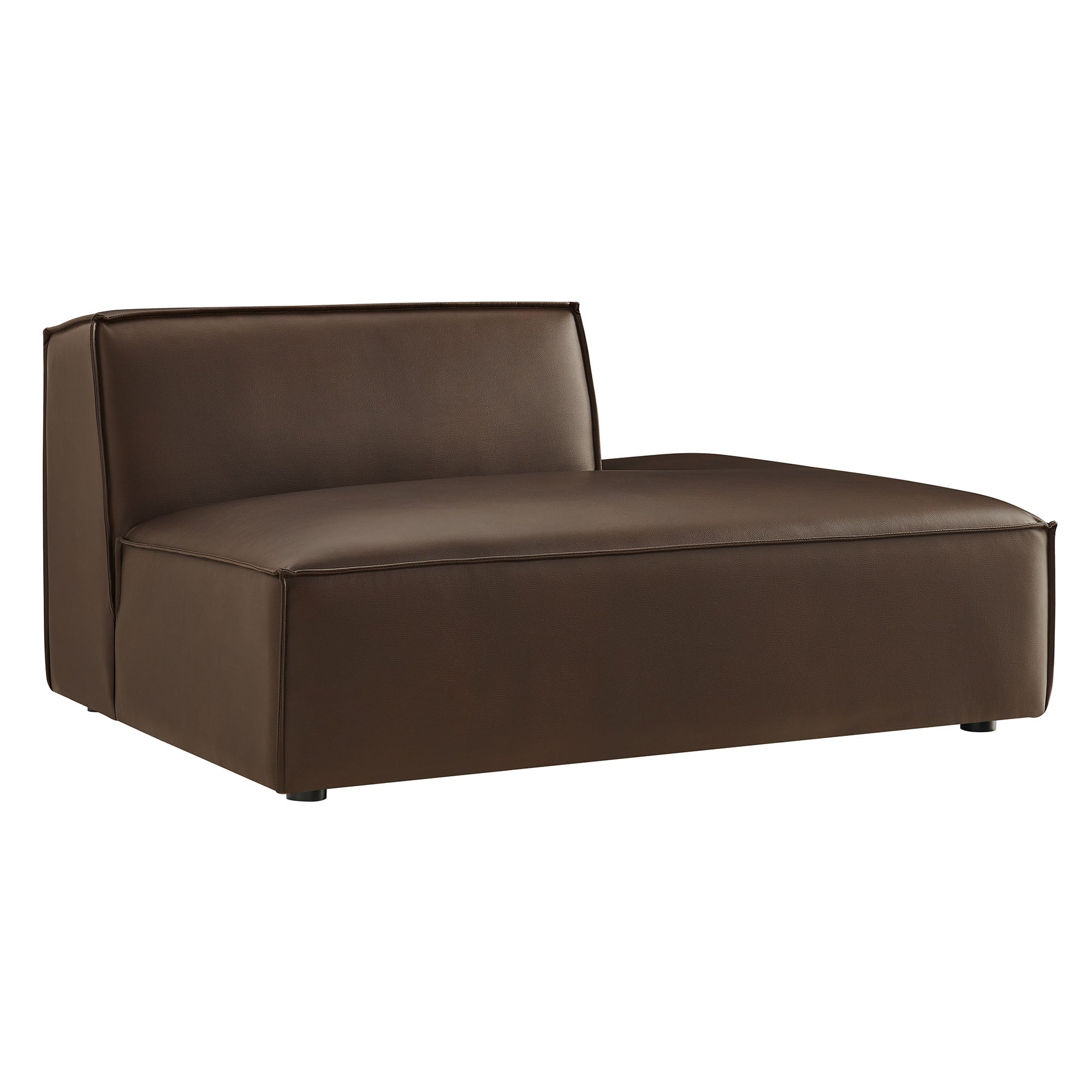 Modway EEI-7389 Restore Vegan Leather Right-Facing Armless Modular Chaise
