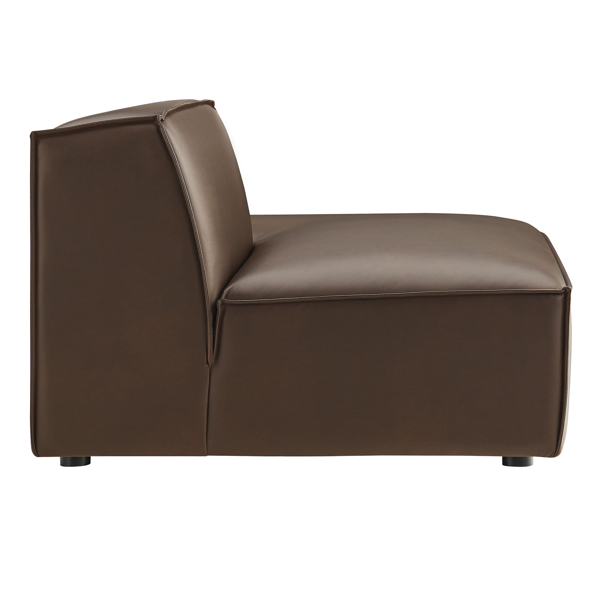Modway EEI-7389 Restore Vegan Leather Right-Facing Armless Modular Chaise