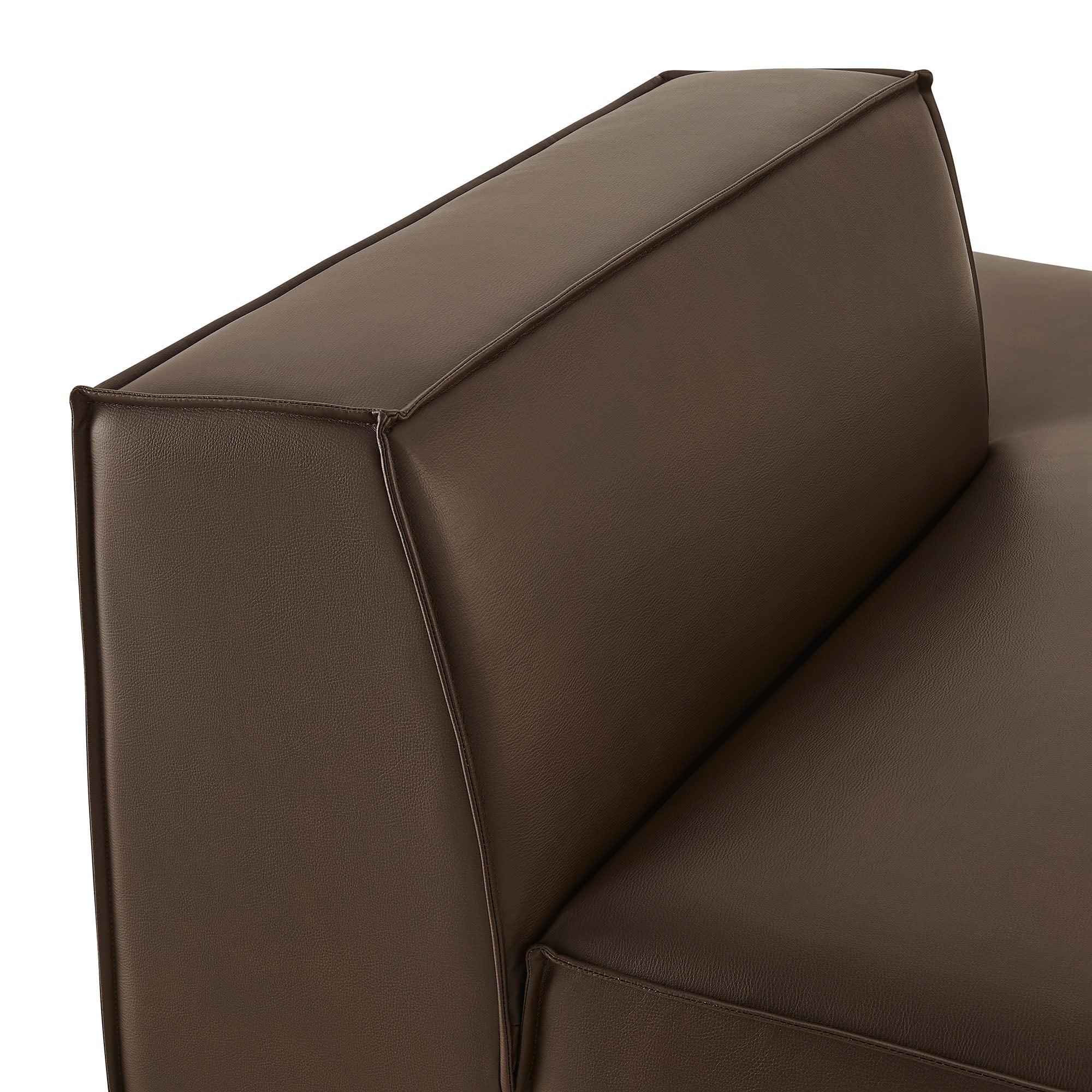 Modway EEI-7389 Restore Vegan Leather Right-Facing Armless Modular Chaise