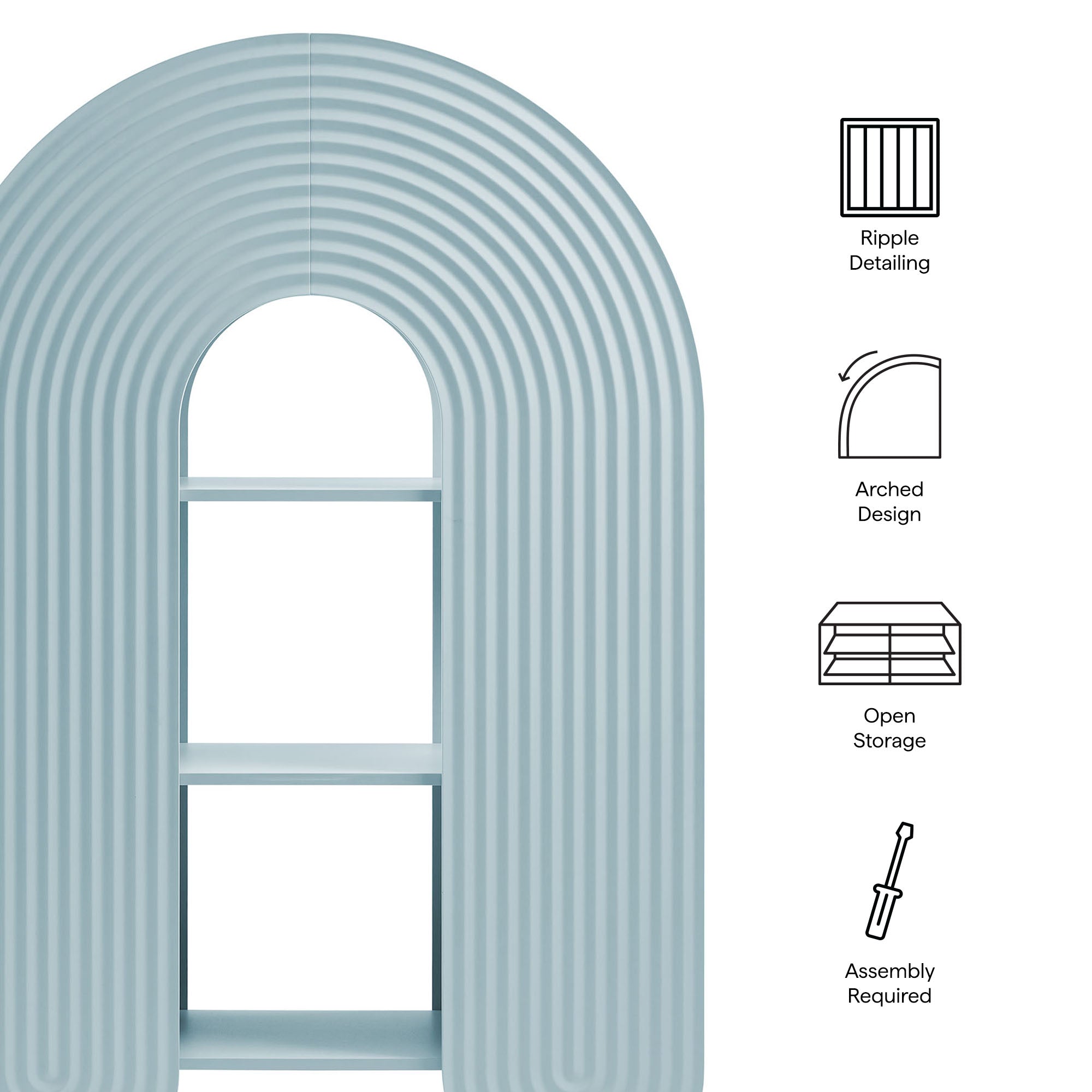 Modway Daydream 58" Arched Bookshelf