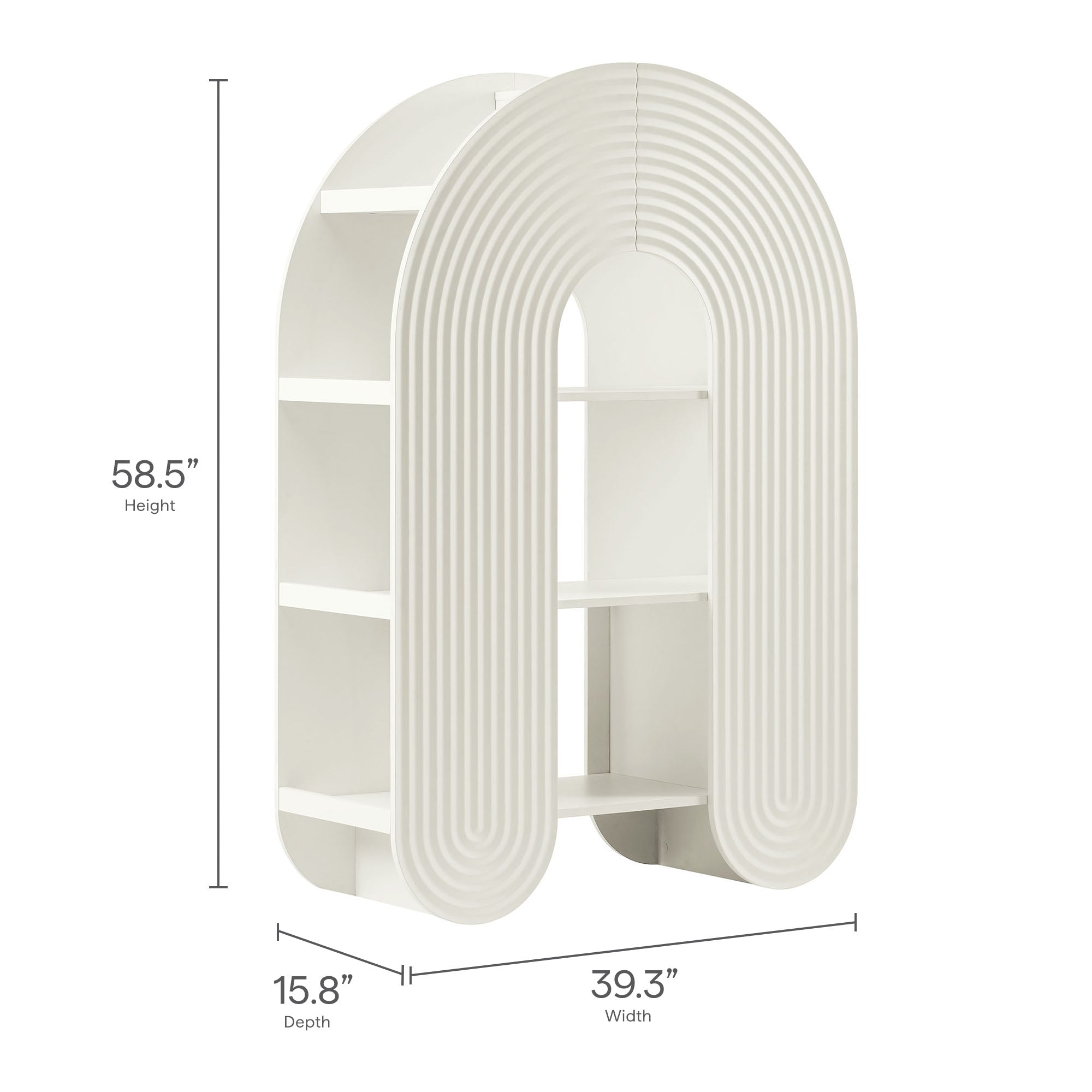 Modway Daydream 58" Arched Bookshelf