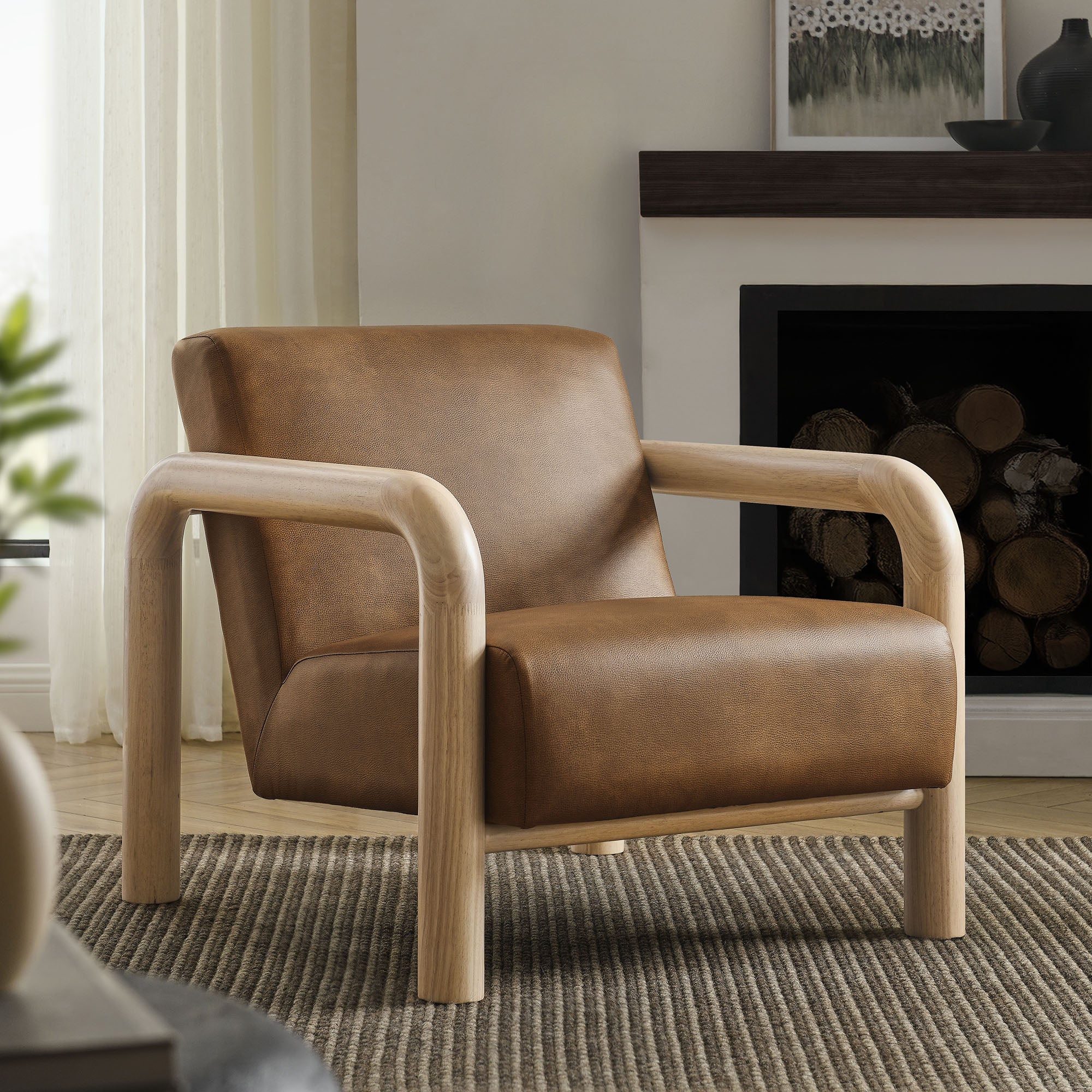 Modway Sereno Vegan Leather Accent Chair