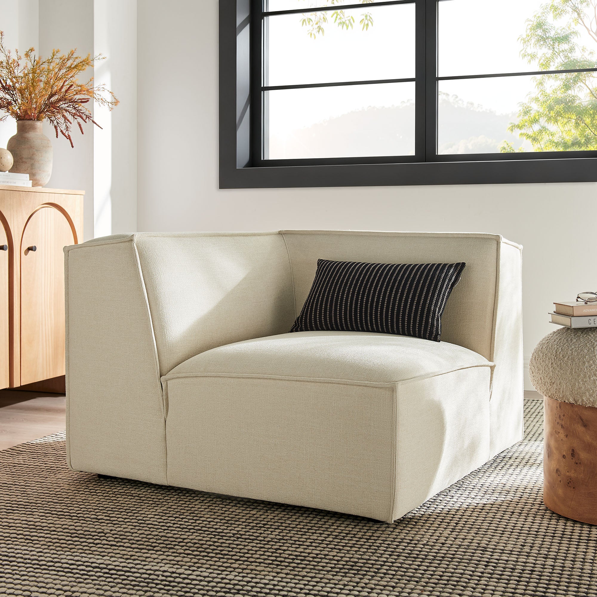 Modway EEI-7393 Restore Performance Fabric Upholstered Modular Corner Chair