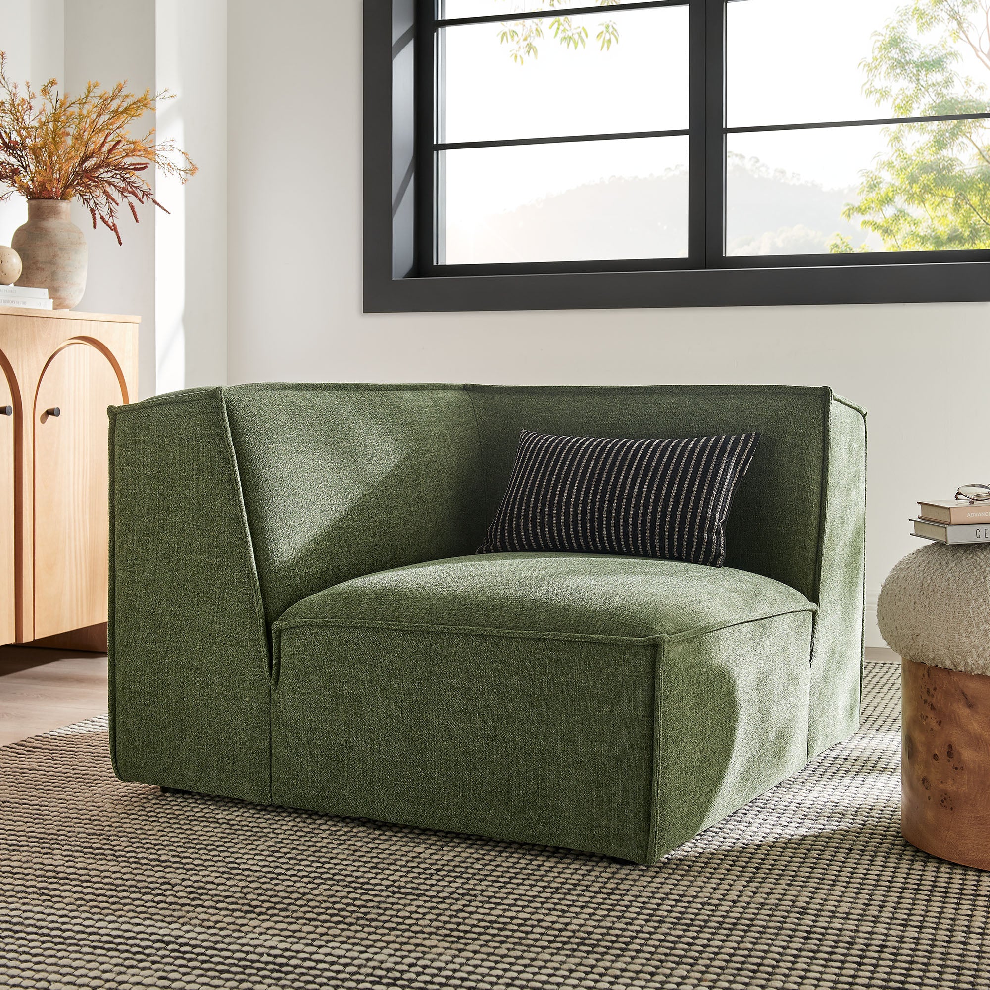 Modway EEI-7393 Restore Performance Fabric Upholstered Modular Corner Chair
