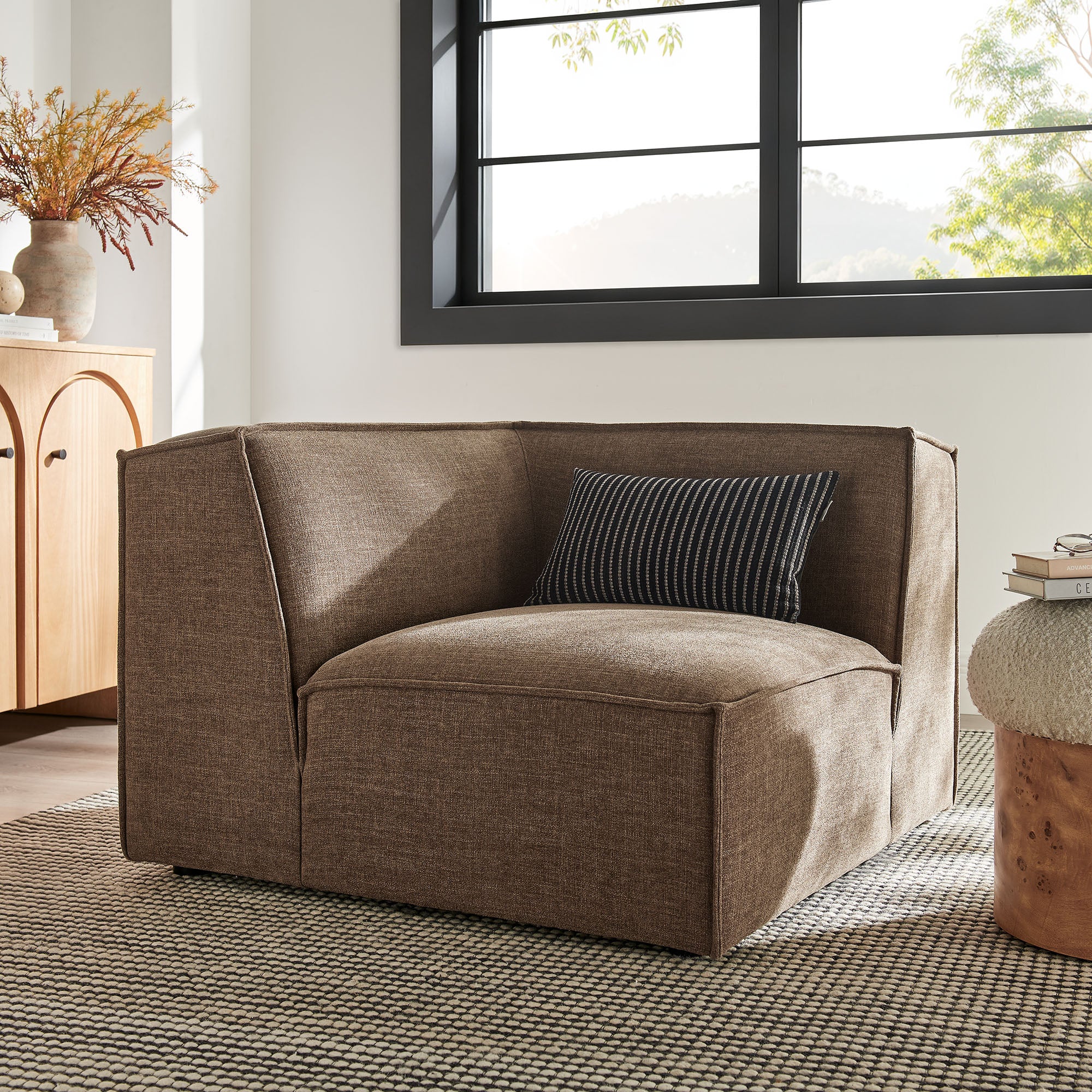 Modway EEI-7393 Restore Performance Fabric Upholstered Modular Corner Chair