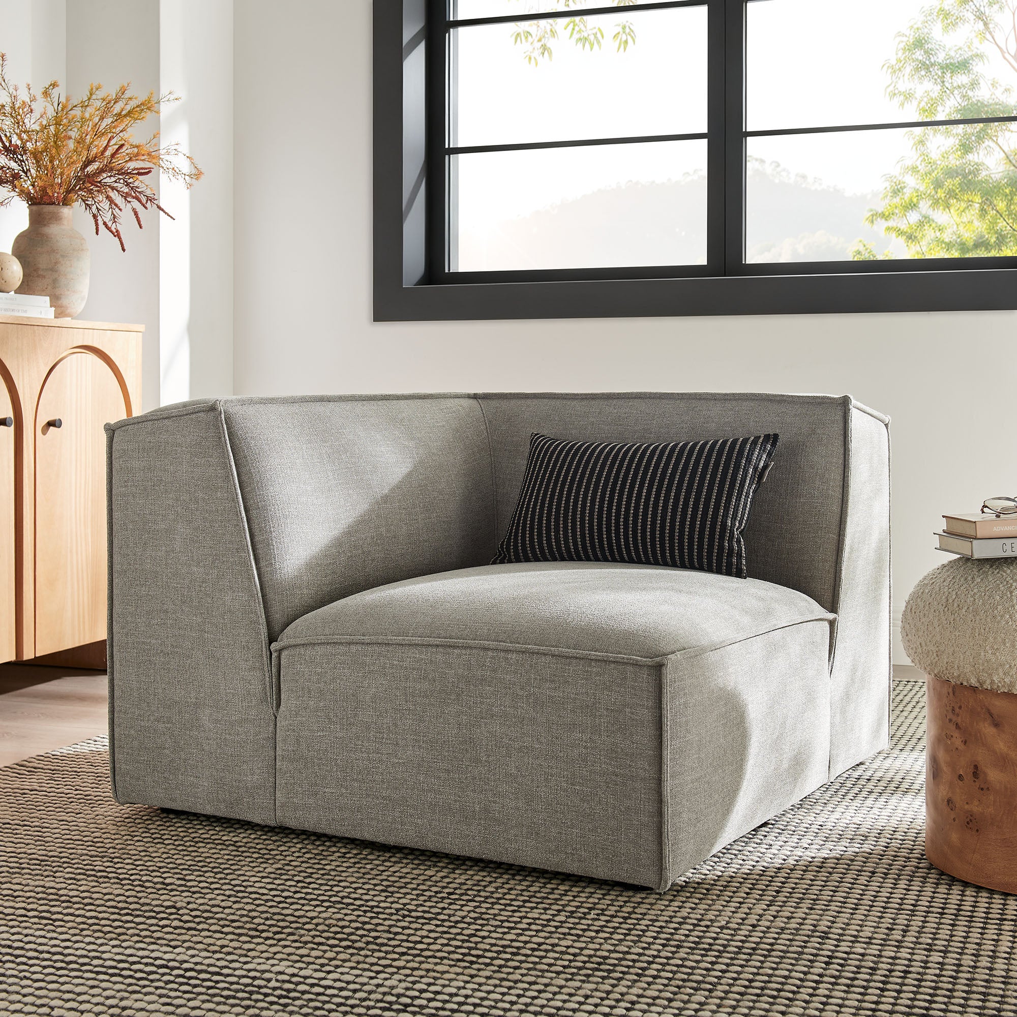 Modway EEI-7393 Restore Performance Fabric Upholstered Modular Corner Chair