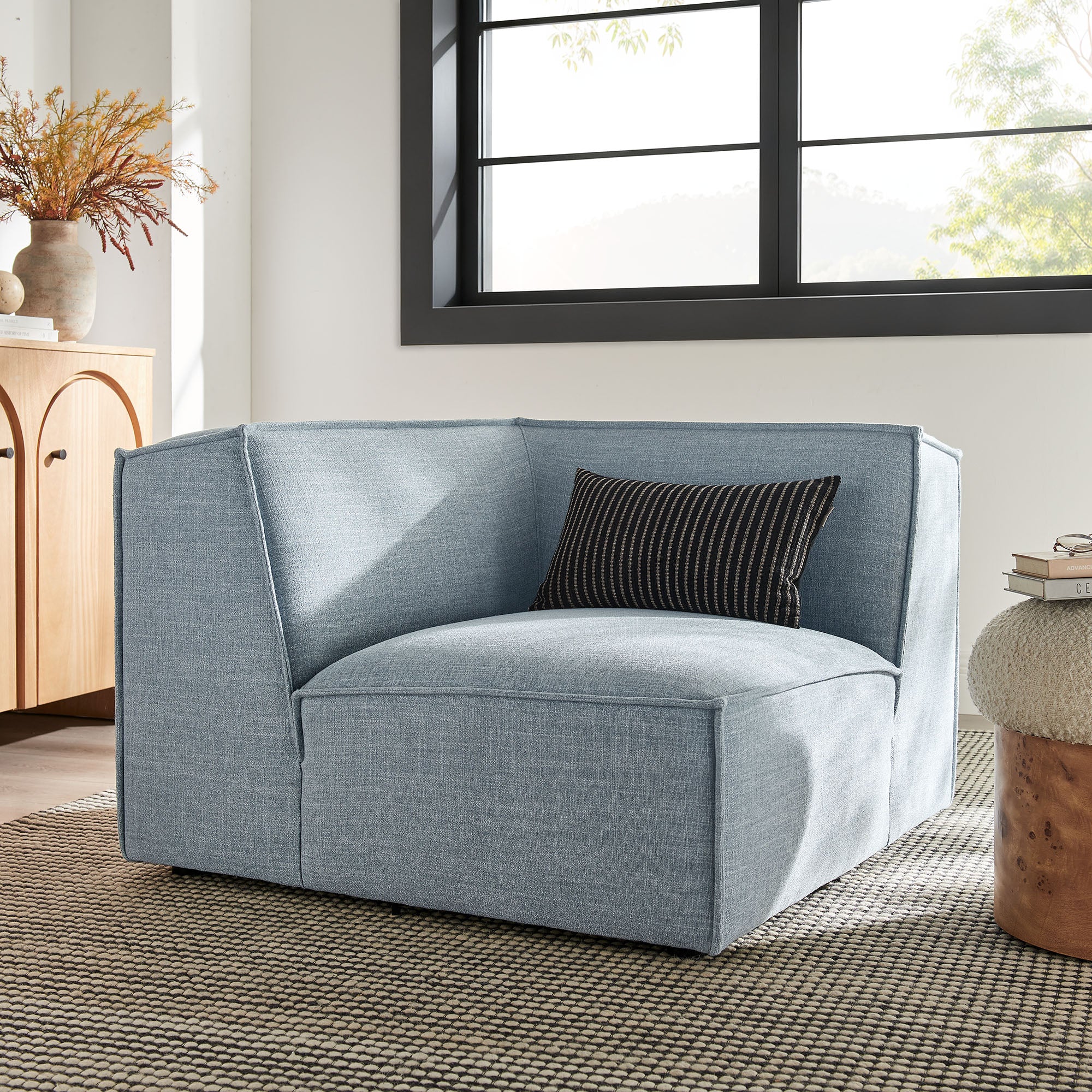 Modway EEI-7393 Restore Performance Fabric Upholstered Modular Corner Chair