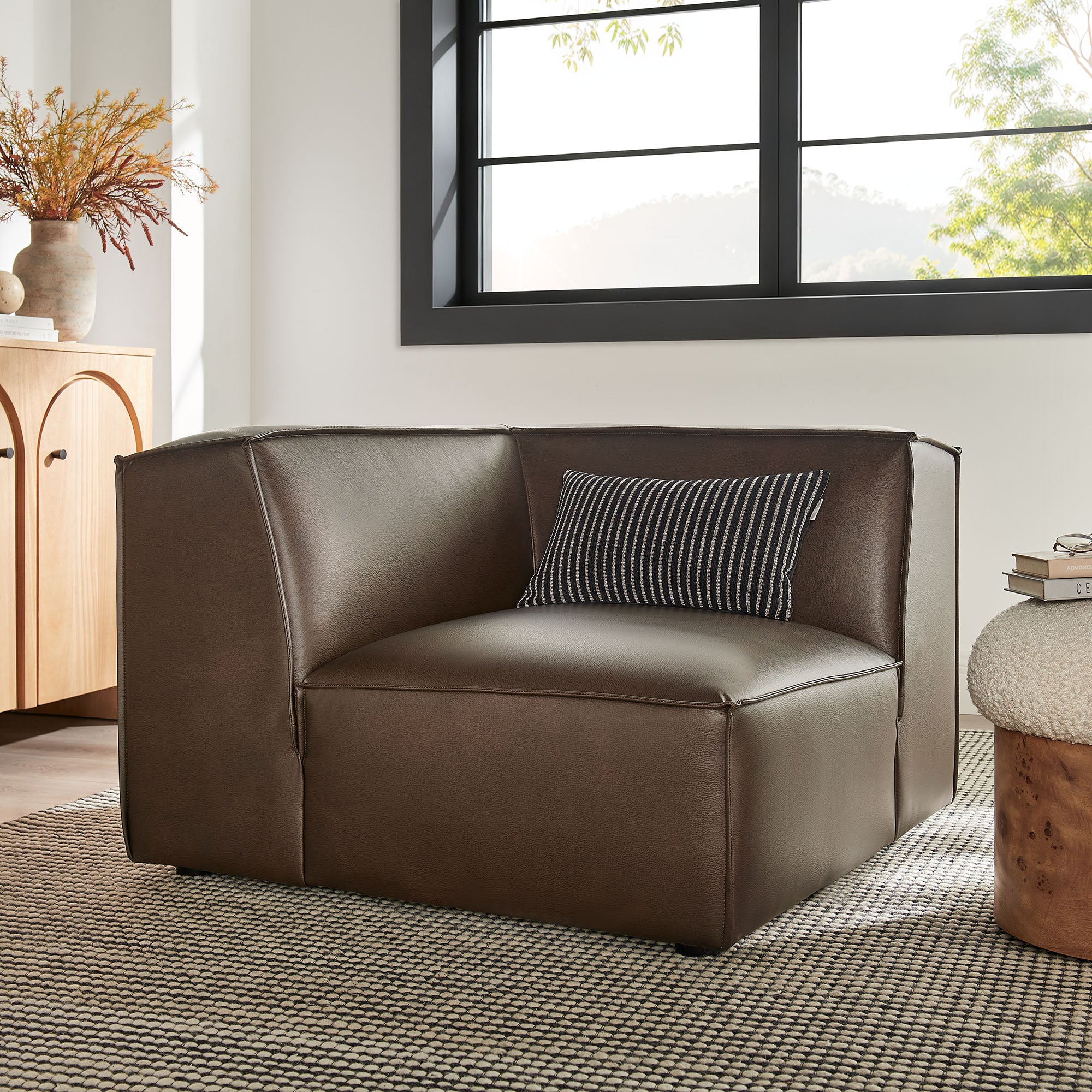 Modway EEI-7394 Restore Vegan Leather Modular Corner Chair