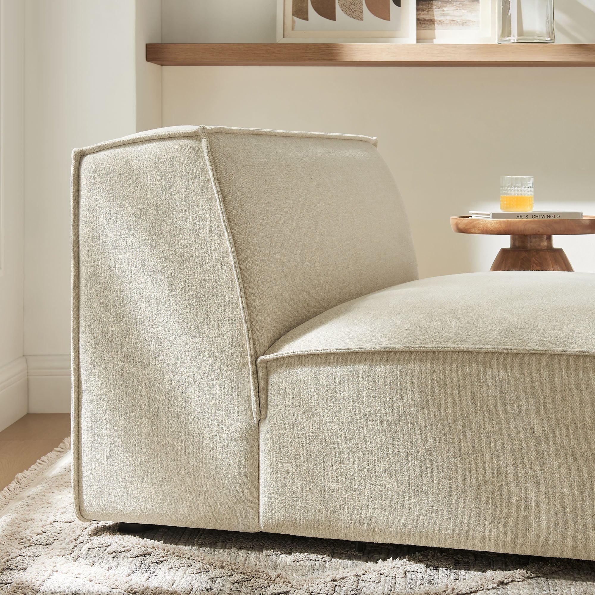 Modway EEI-7395 Restore Performance Fabric Upholstered Armless Modular Chair