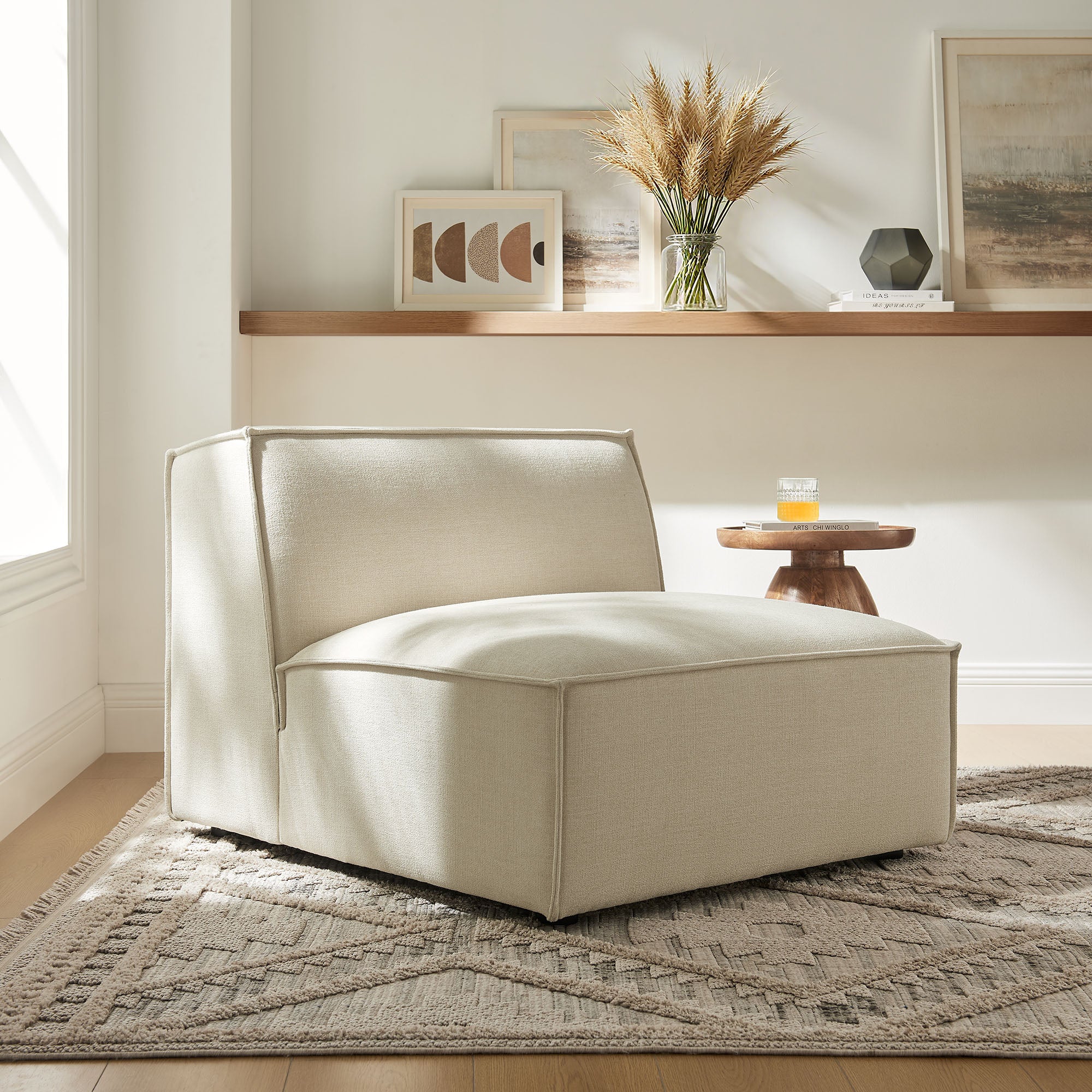 Modway EEI-7395 Restore Performance Fabric Upholstered Armless Modular Chair