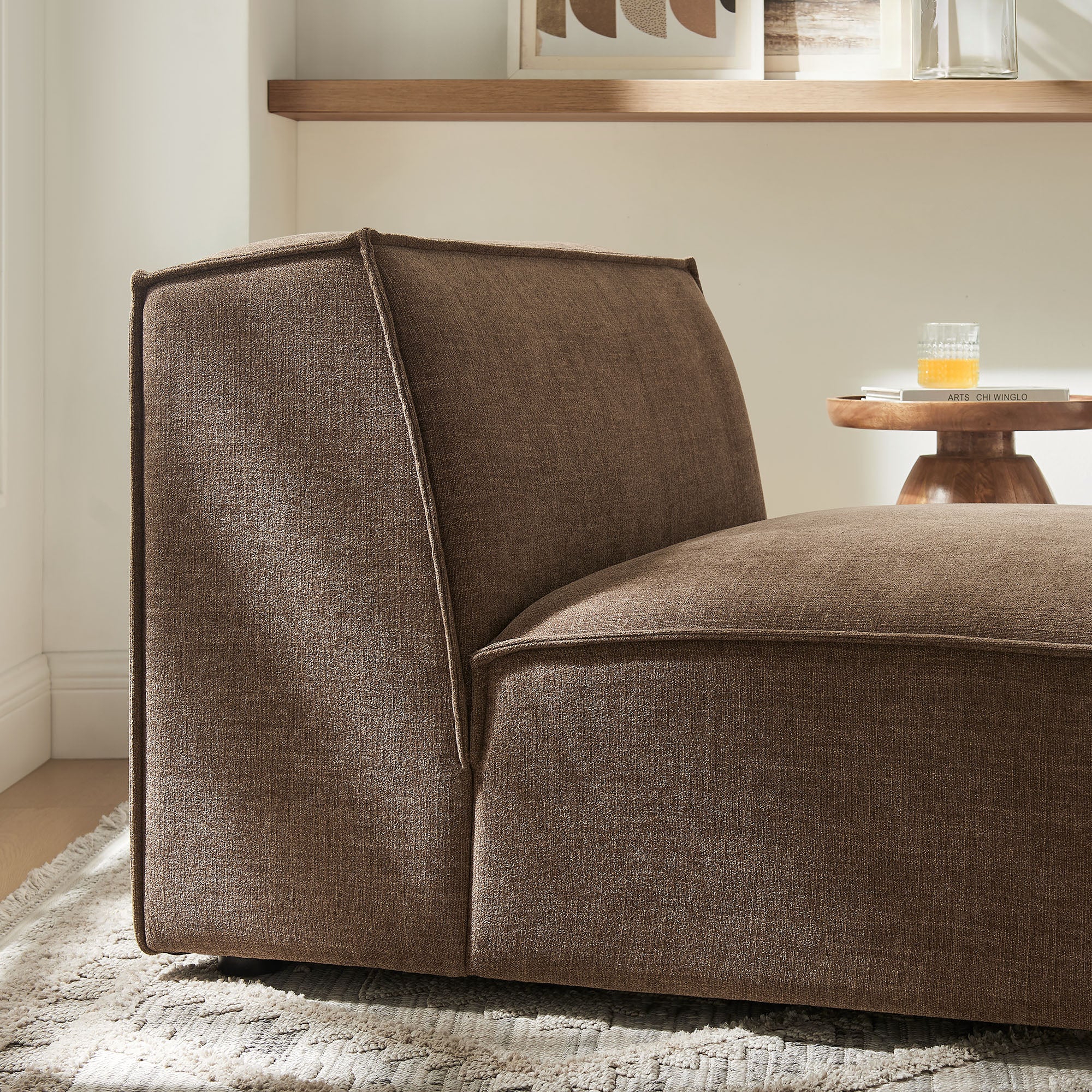 Modway EEI-7395 Restore Performance Fabric Upholstered Armless Modular Chair