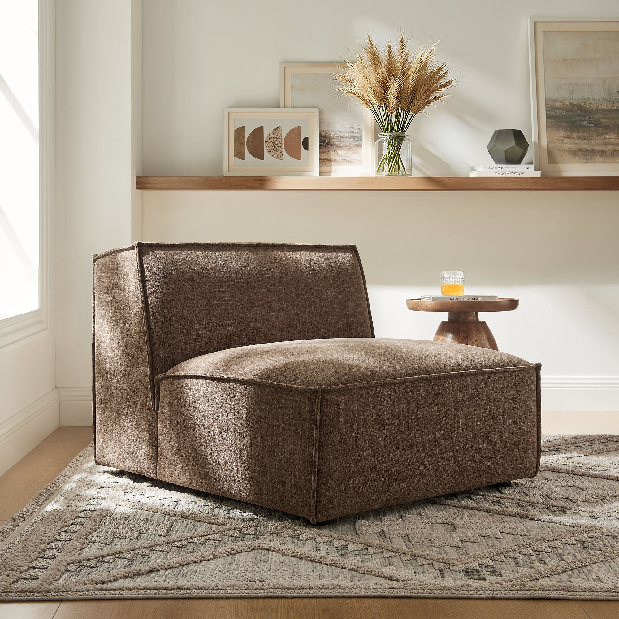 Modway EEI-7395 Restore Performance Fabric Upholstered Armless Modular Chair