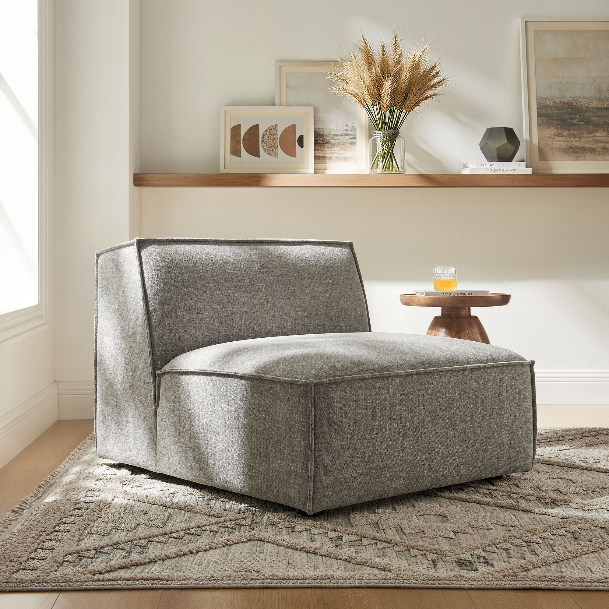 Modway EEI-7395 Restore Performance Fabric Upholstered Armless Modular Chair
