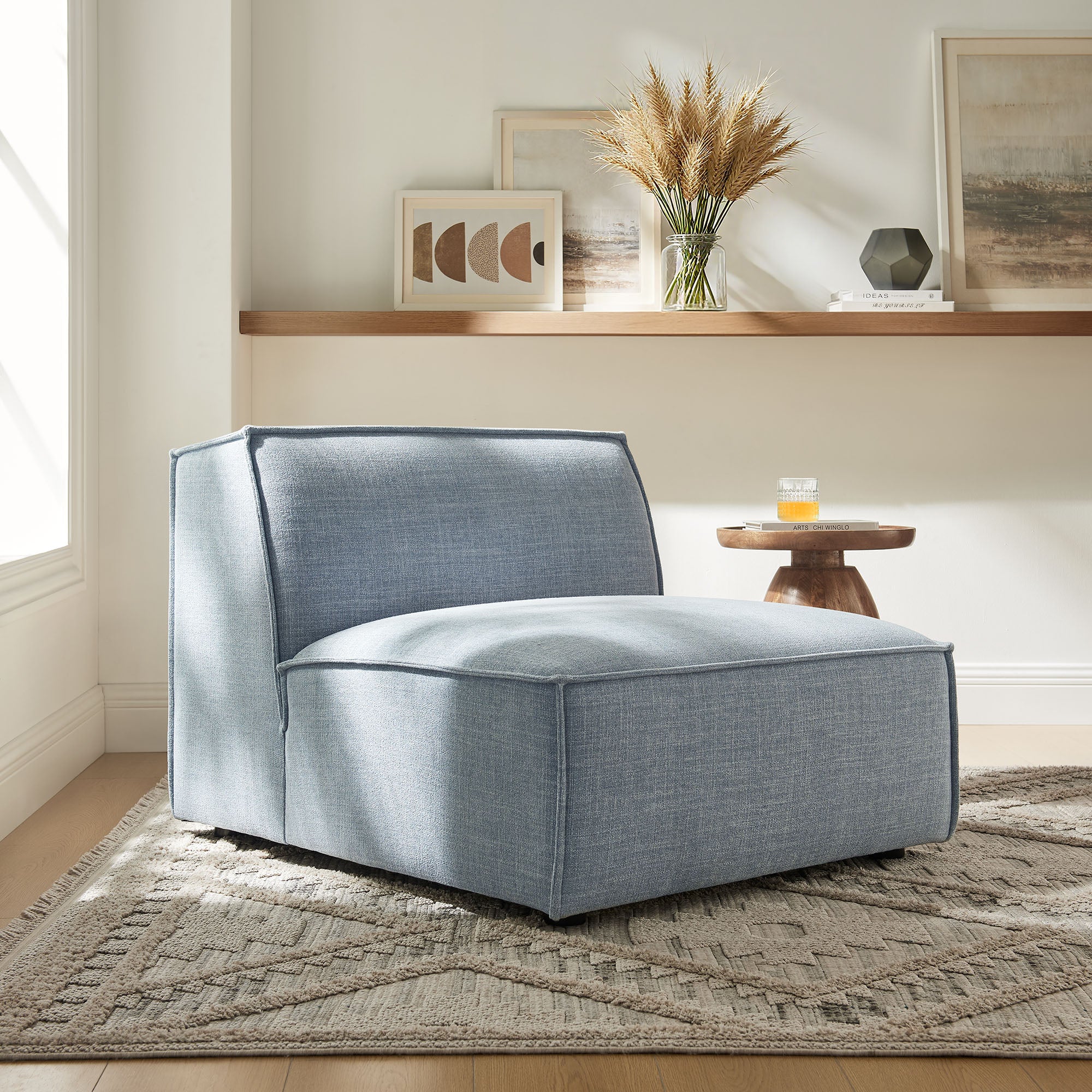 Modway EEI-7395 Restore Performance Fabric Upholstered Armless Modular Chair