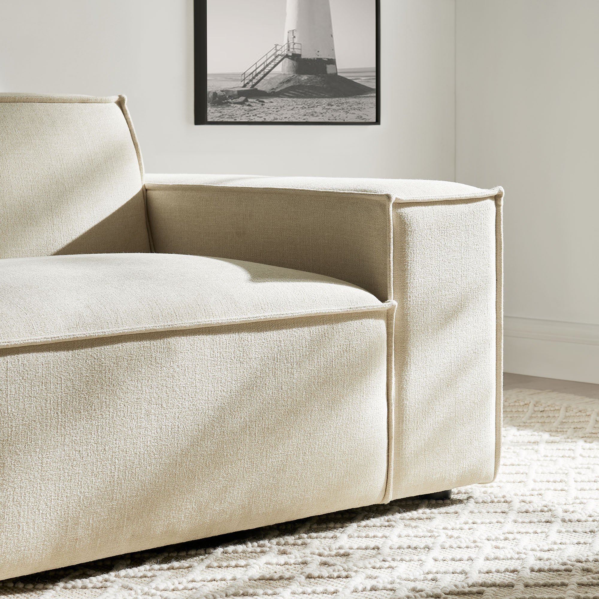 Modway EEI-7397 Restore Performance Fabric Upholstered Right-Facing Modular Lounge Chair