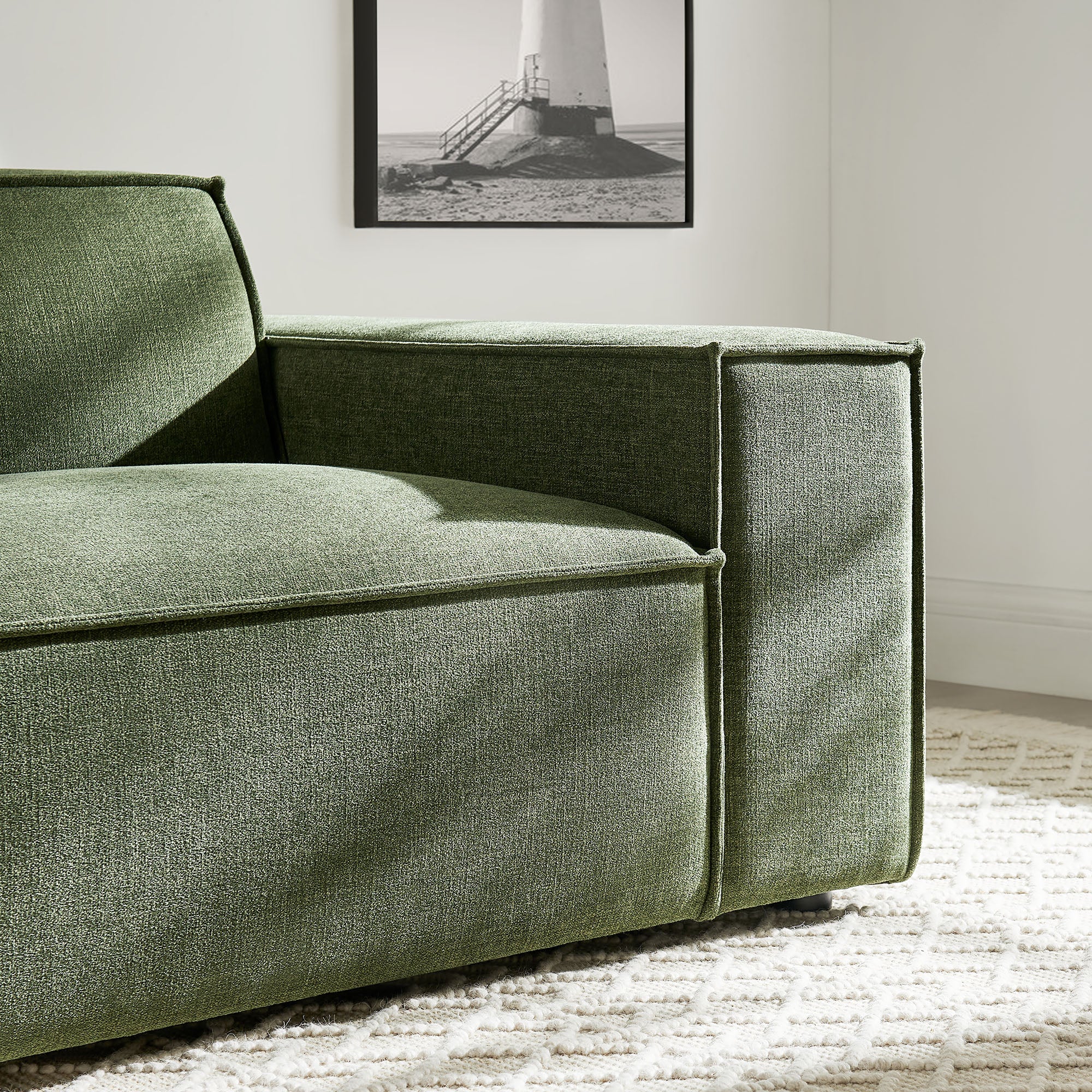 Modway EEI-7397 Restore Performance Fabric Upholstered Right-Facing Modular Lounge Chair
