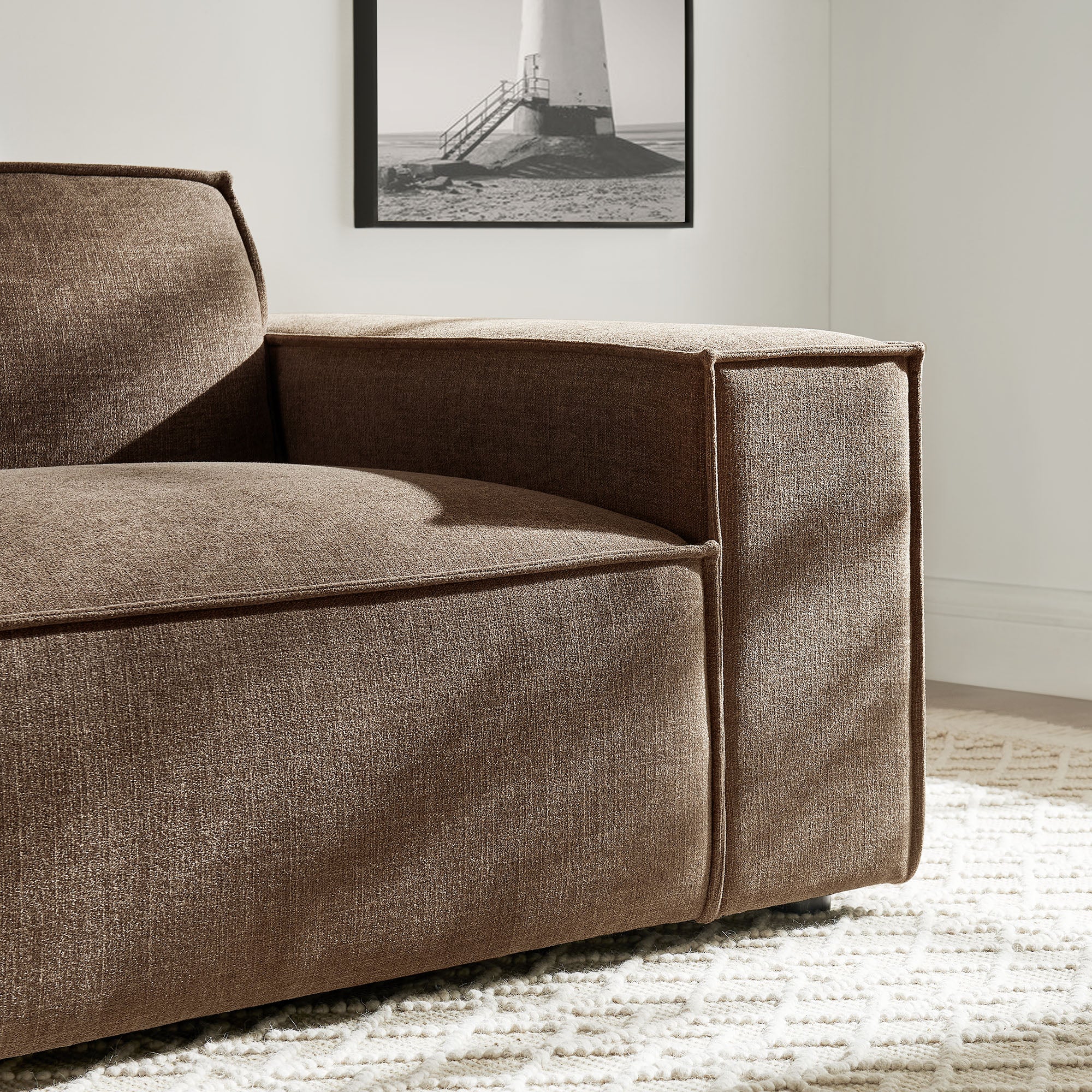 Modway EEI-7397 Restore Performance Fabric Upholstered Right-Facing Modular Lounge Chair