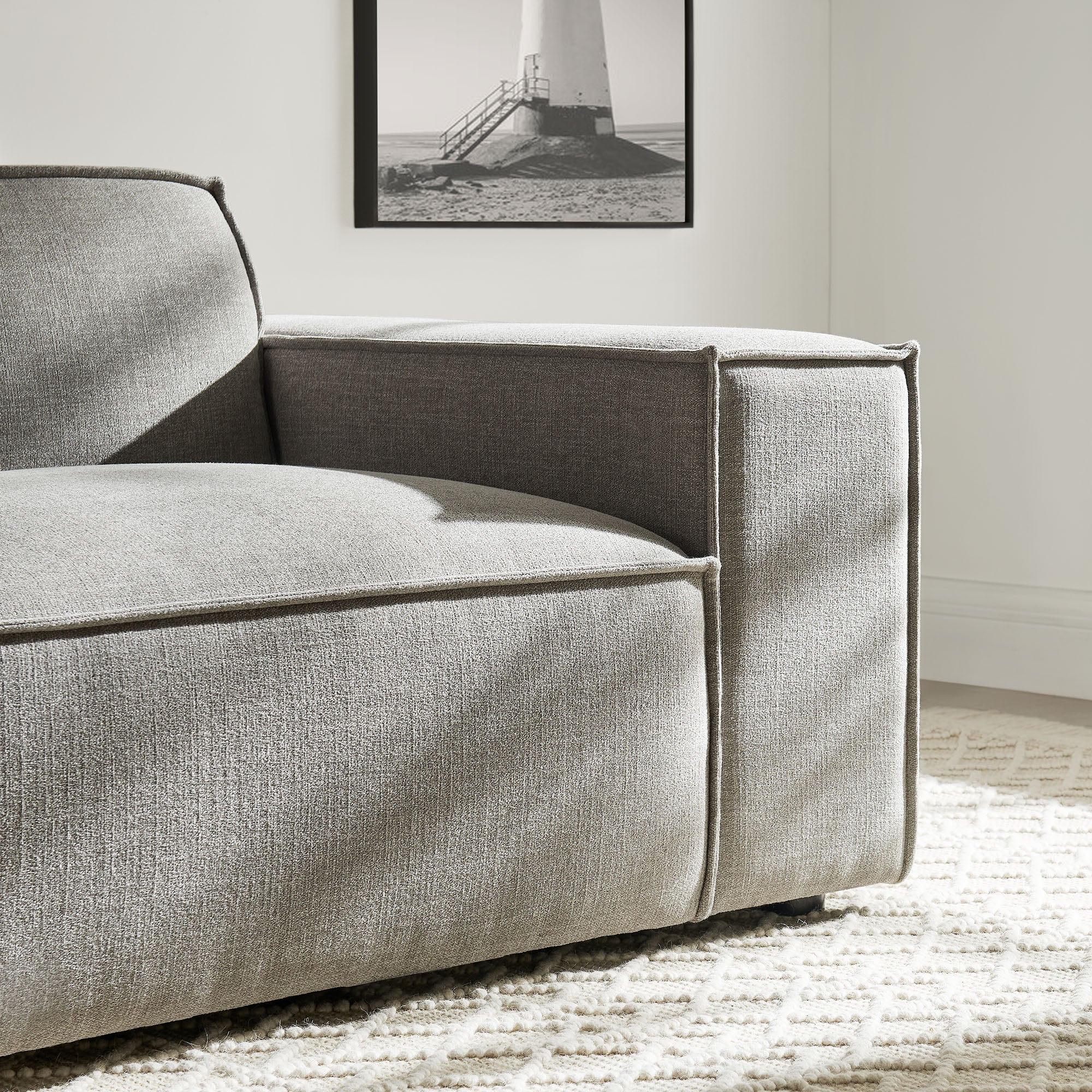 Modway EEI-7397 Restore Performance Fabric Upholstered Right-Facing Modular Lounge Chair