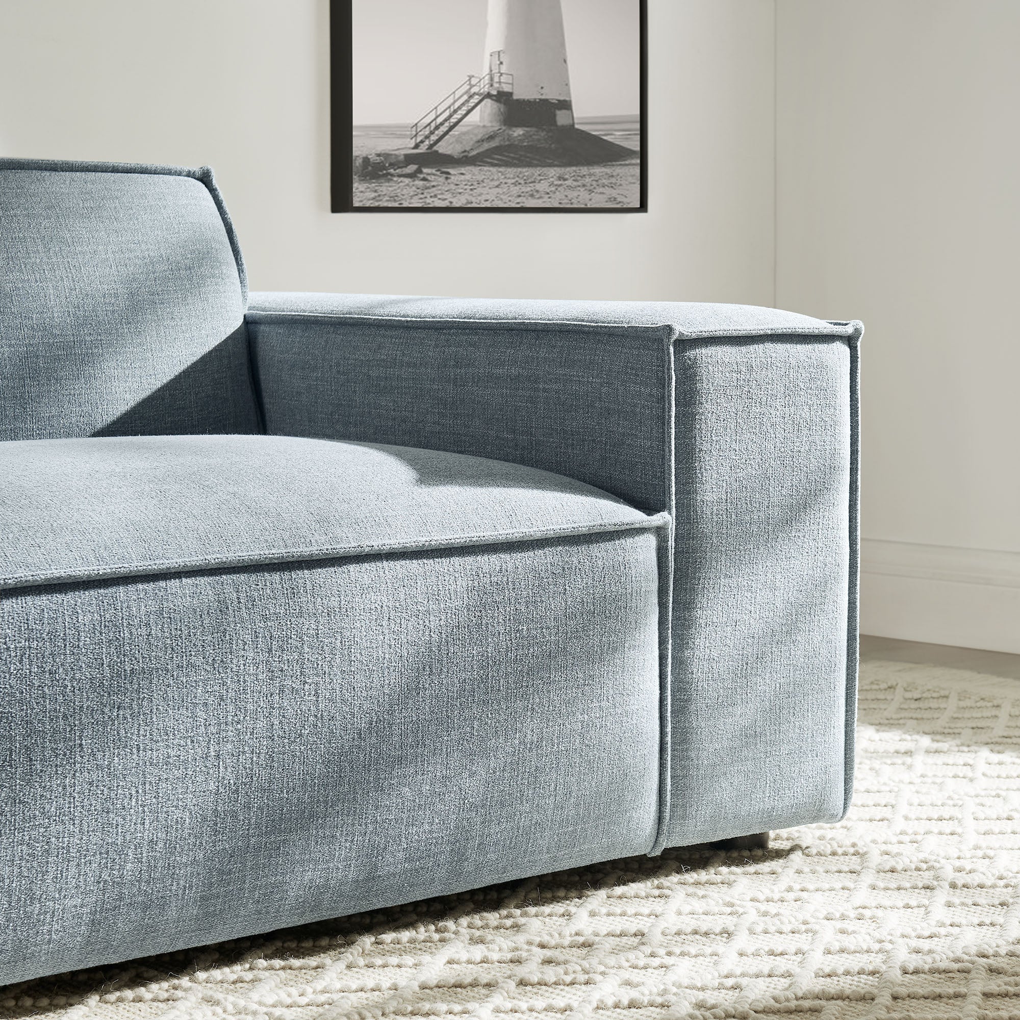 Modway EEI-7397 Restore Performance Fabric Upholstered Right-Facing Modular Lounge Chair