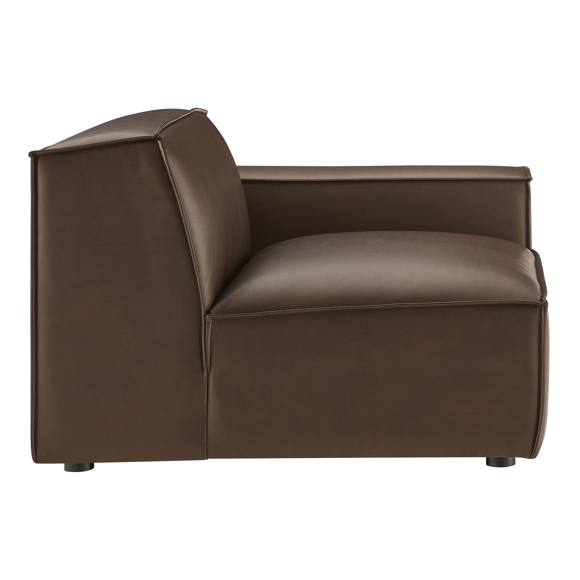 Modway EEI-7398 Restore Vegan Leather Right-Facing Modular Lounge Chair