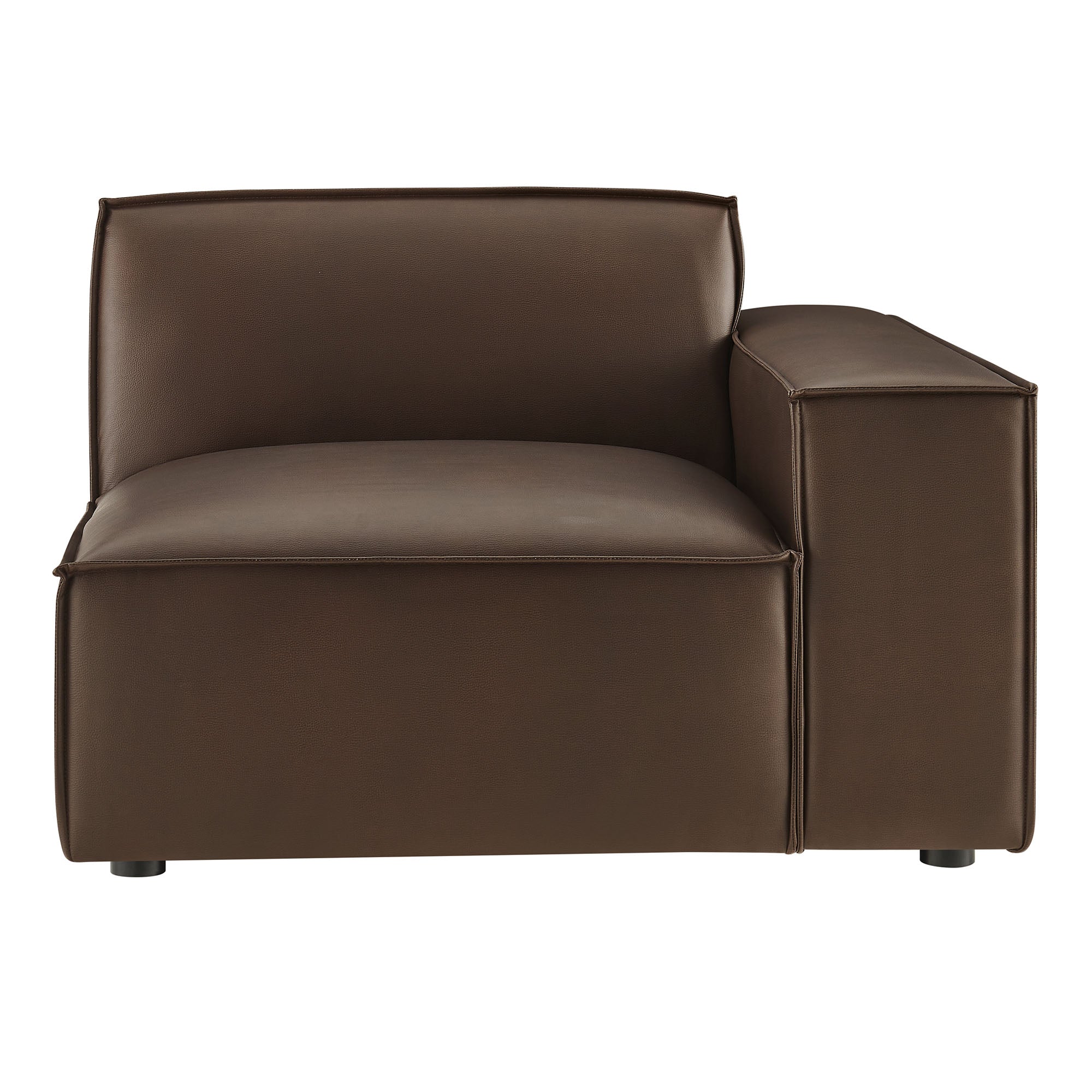 Modway EEI-7398 Restore Vegan Leather Right-Facing Modular Lounge Chair