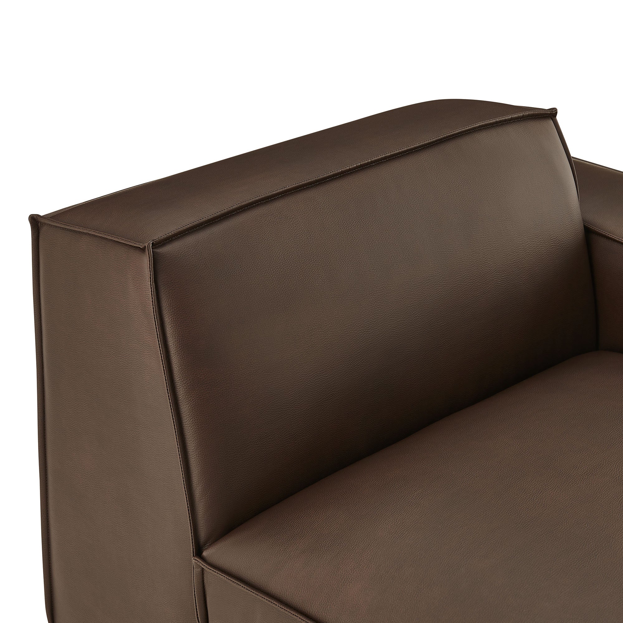 Modway EEI-7398 Restore Vegan Leather Right-Facing Modular Lounge Chair