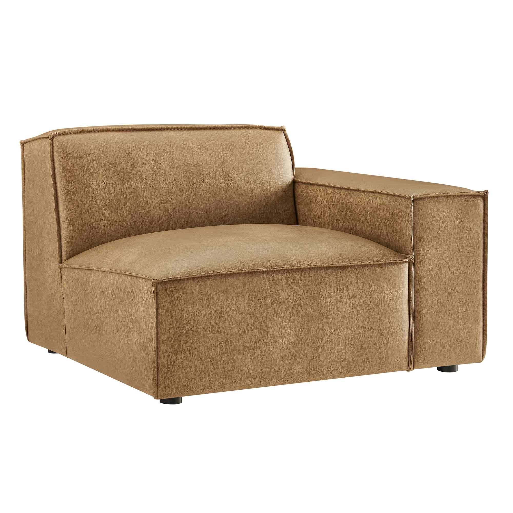 Modway EEI-7398 Restore Vegan Leather Right-Facing Modular Lounge Chair