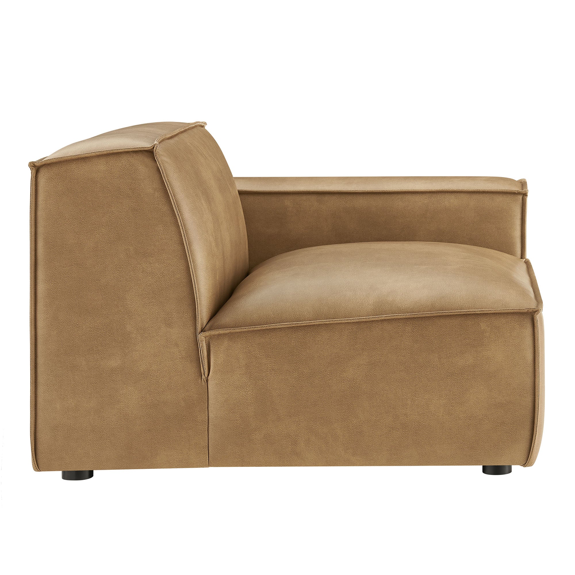 Modway EEI-7398 Restore Vegan Leather Right-Facing Modular Lounge Chair