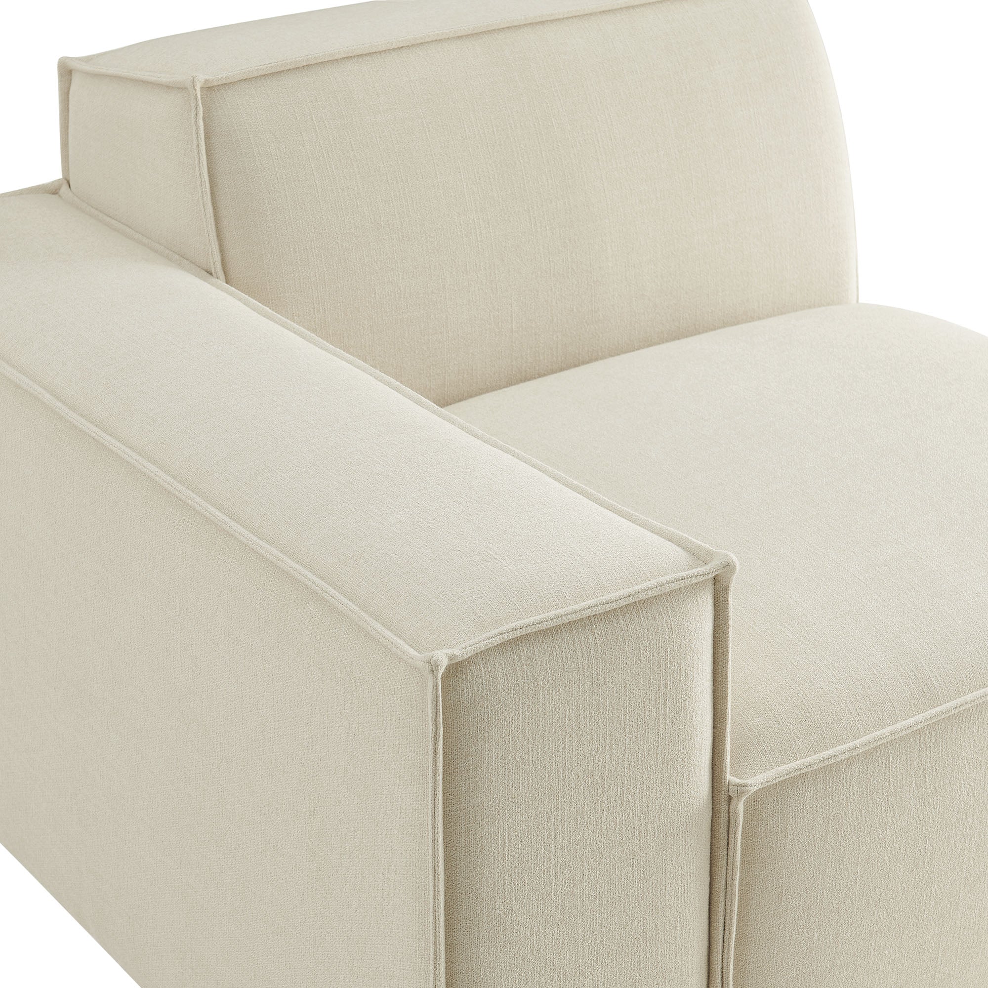 Modway EEI-7399 Restore Performance Fabric Upholstered Left-Facing Modular Lounge Chair