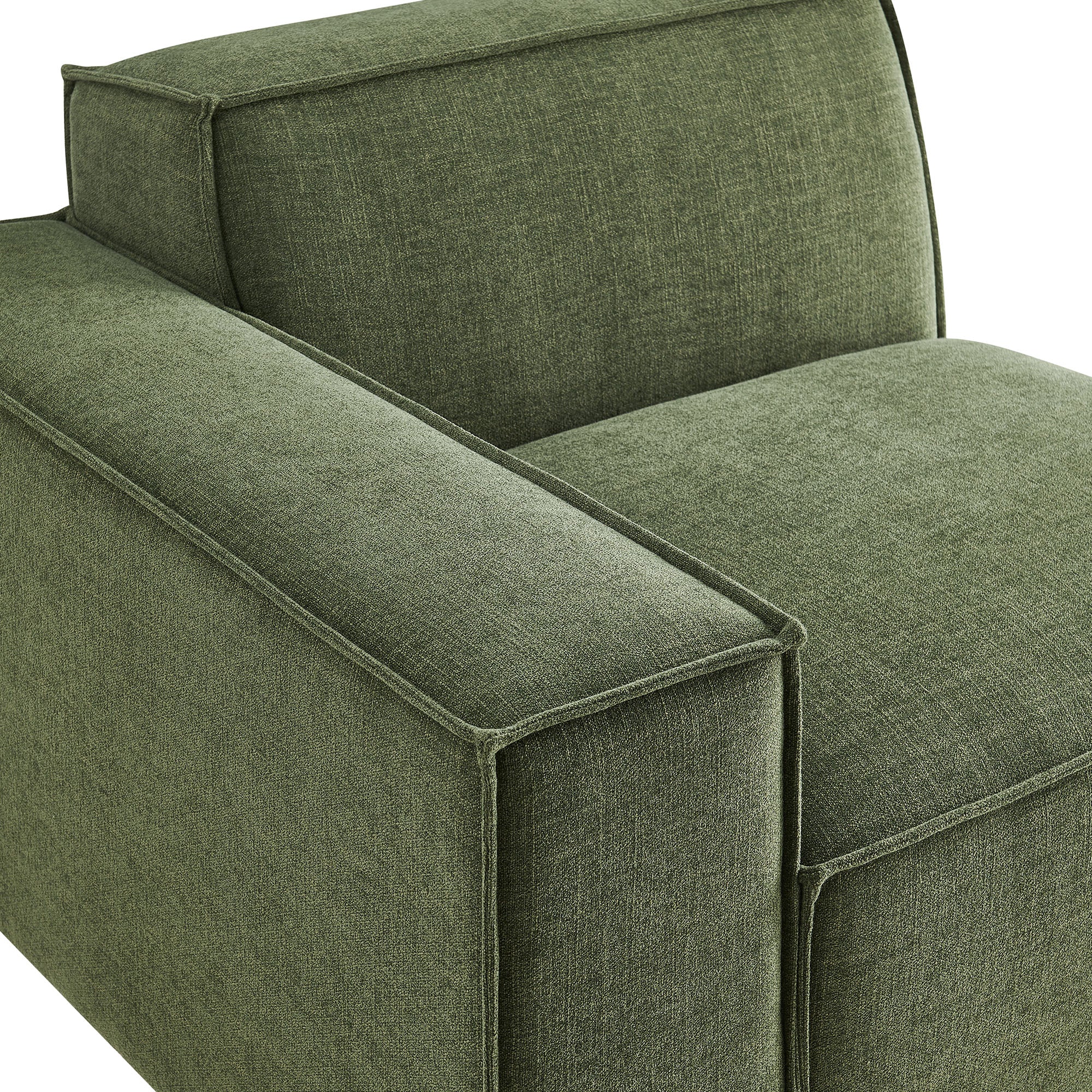 Modway EEI-7399 Restore Performance Fabric Upholstered Left-Facing Modular Lounge Chair