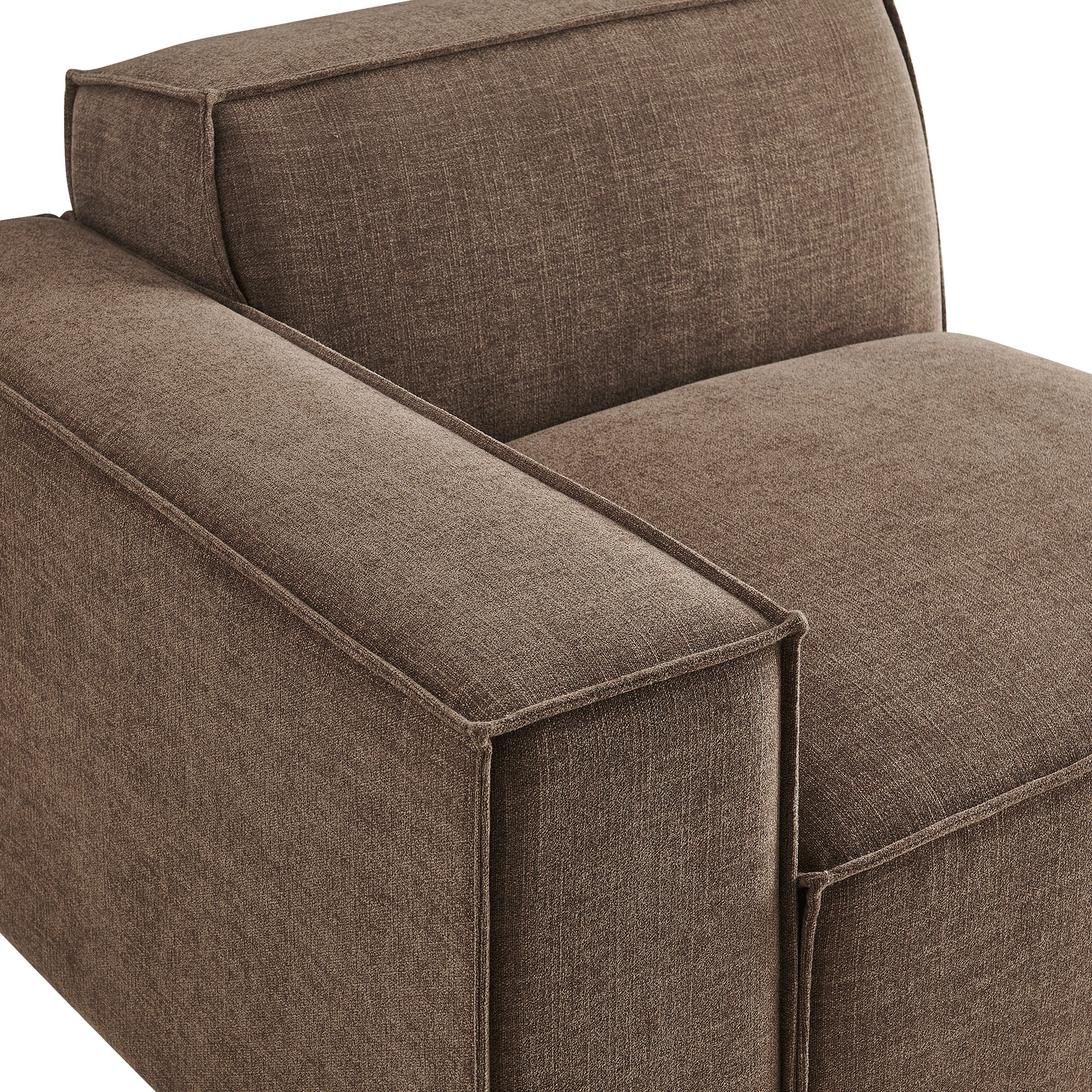 Modway EEI-7399 Restore Performance Fabric Upholstered Left-Facing Modular Lounge Chair